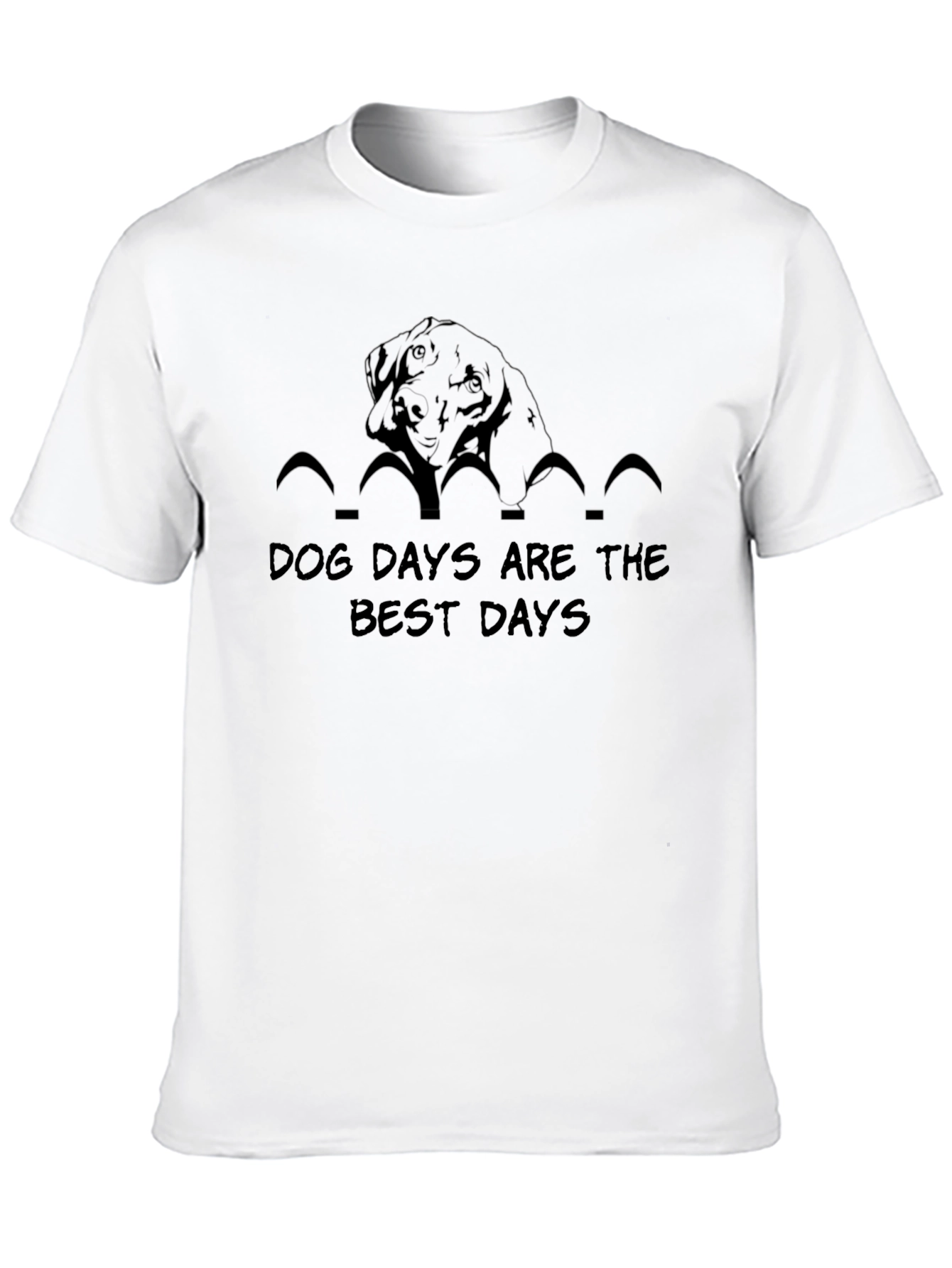 Dog Days T-Shirt -  Black Tee with Graphic Print