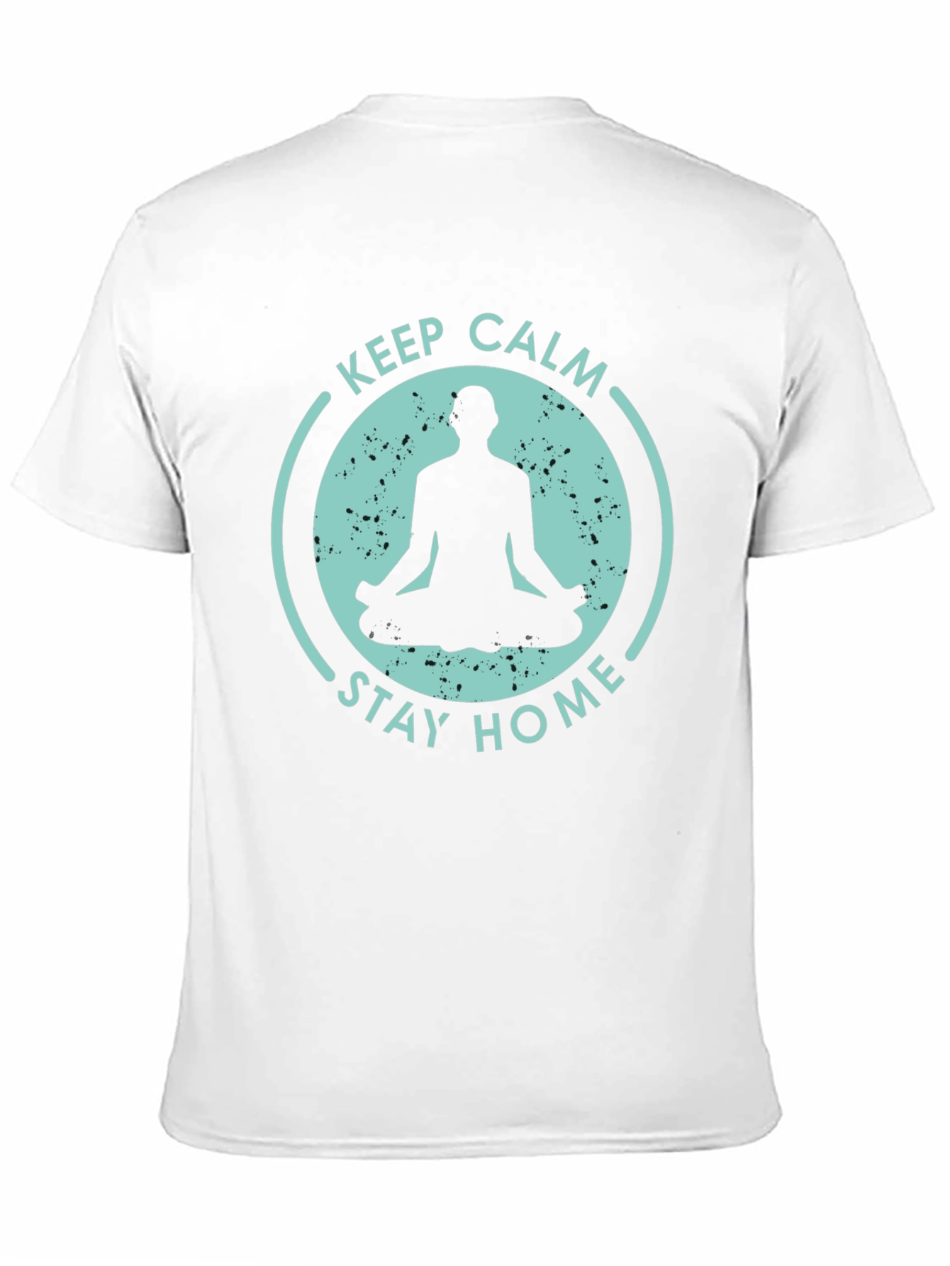 Keep Calm Stay Home T-Shirt - Yoga Meditation Tee