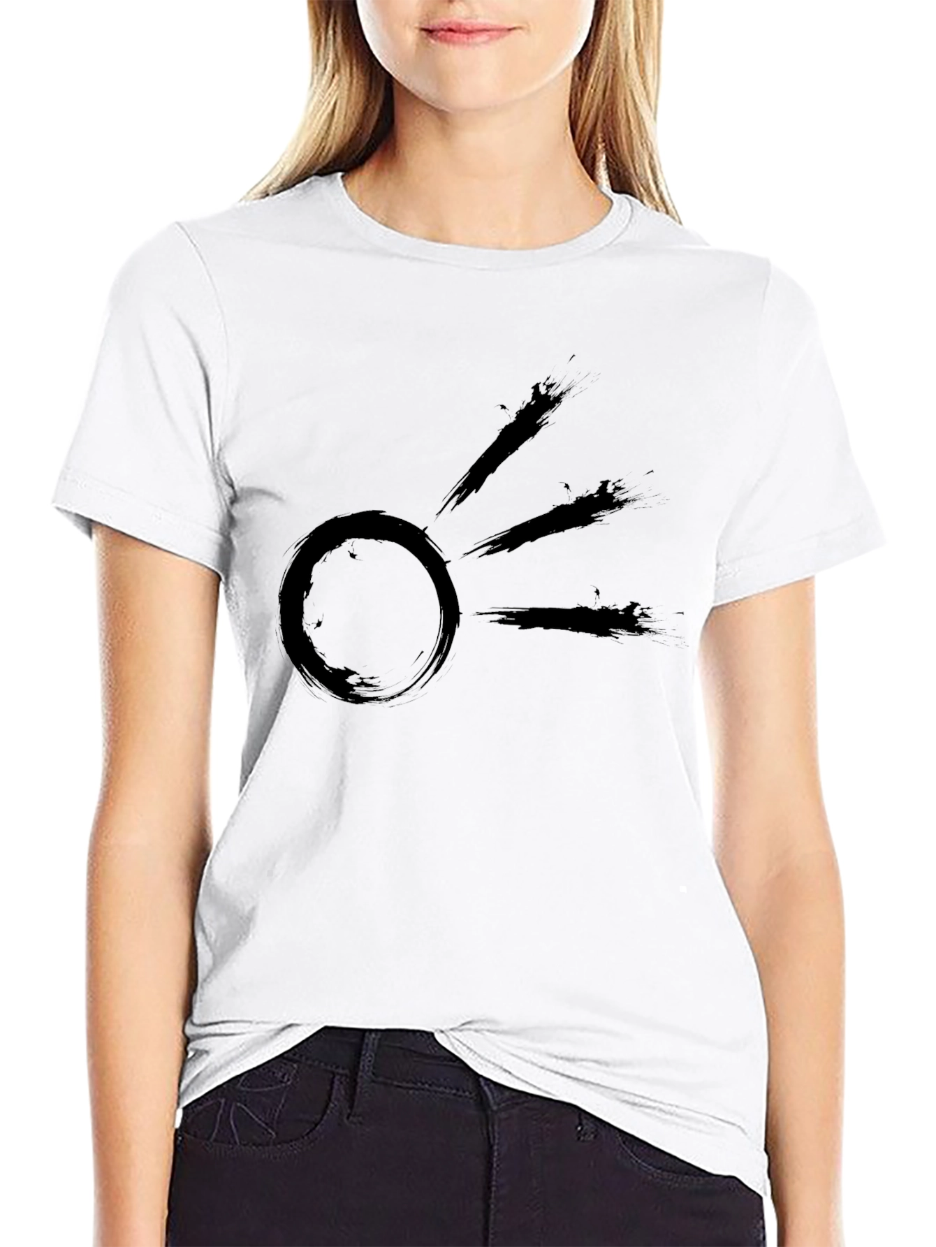 Abstract Sun Graphic T-Shirt