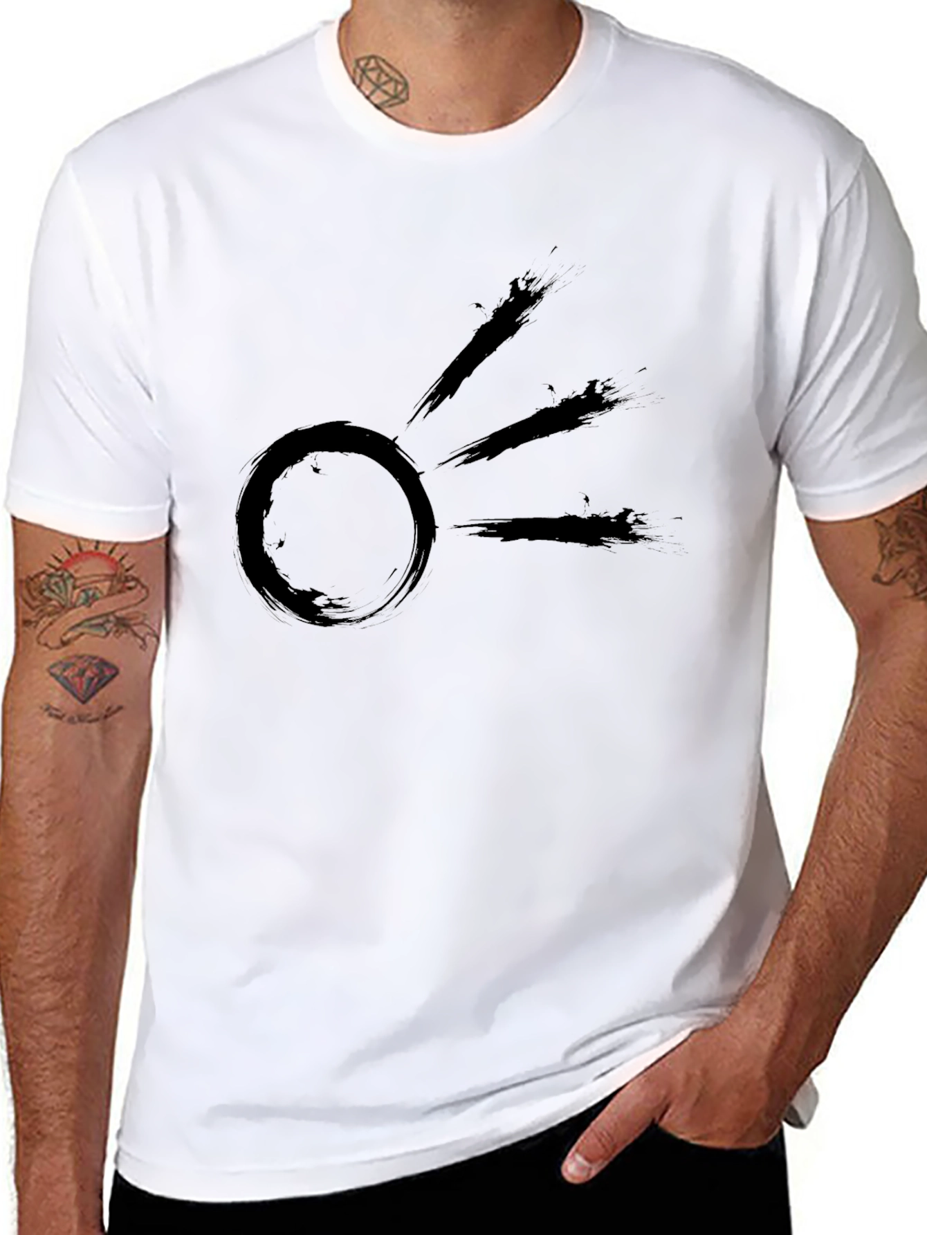 Abstract Sun Graphic T-Shirt