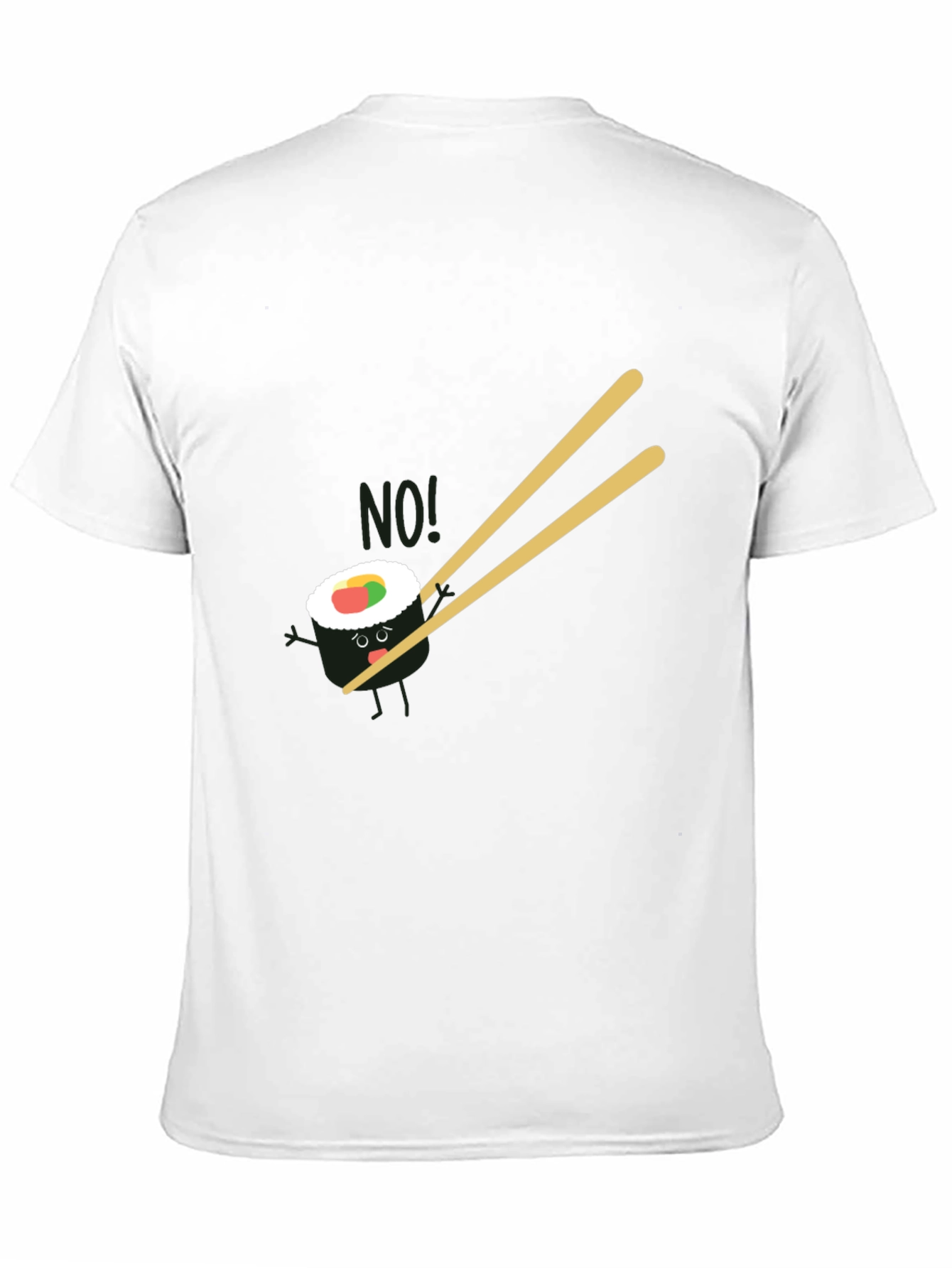 Sushi No! Graphic Black T-Shirt