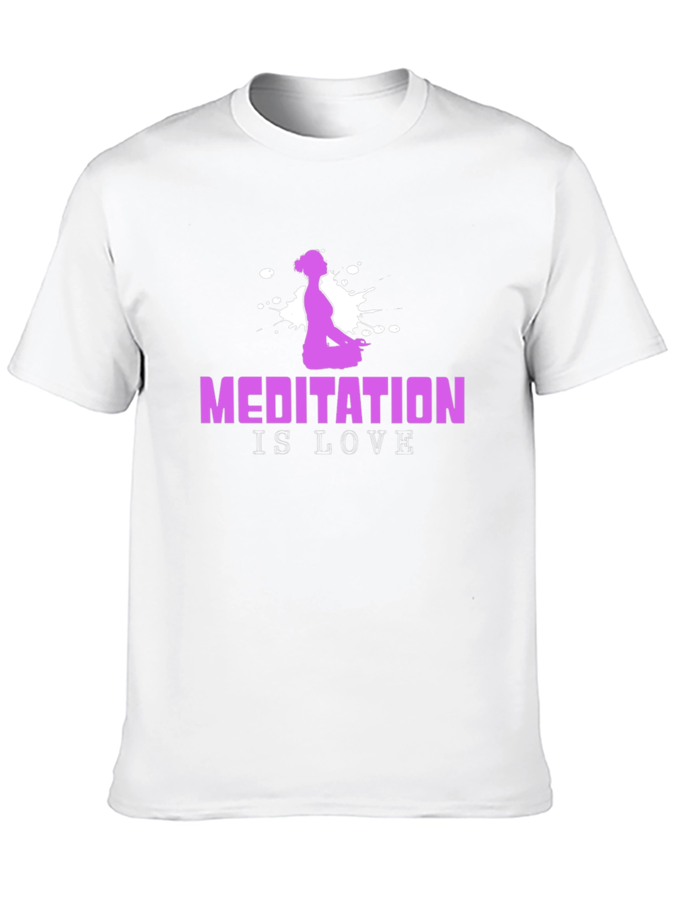 Meditation is Love Tee - Black Yoga T-Shirt