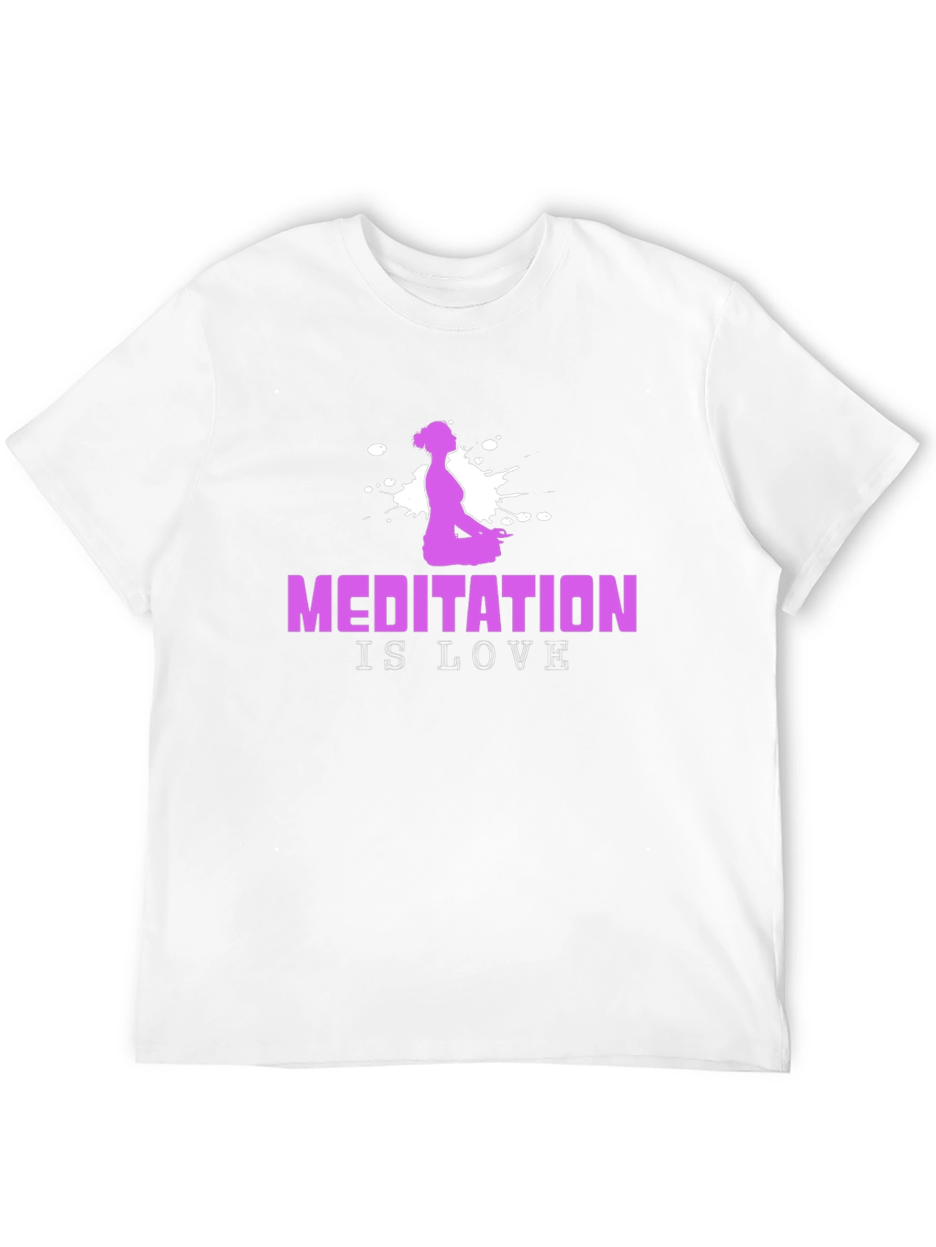 Meditation is Love Tee - Black Yoga T-Shirt