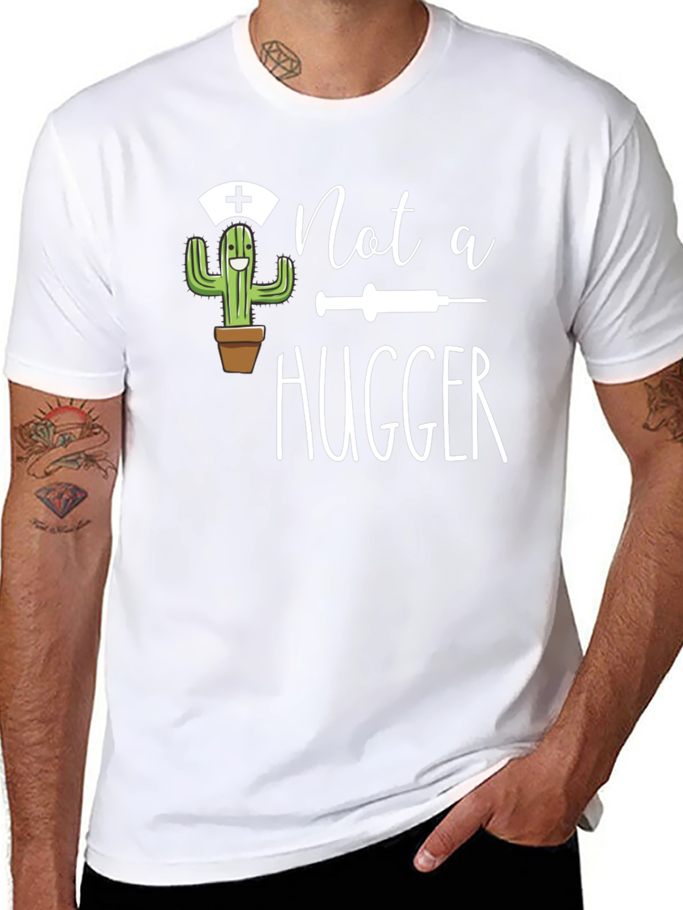 Not a Hugger Novelty T-Shirt