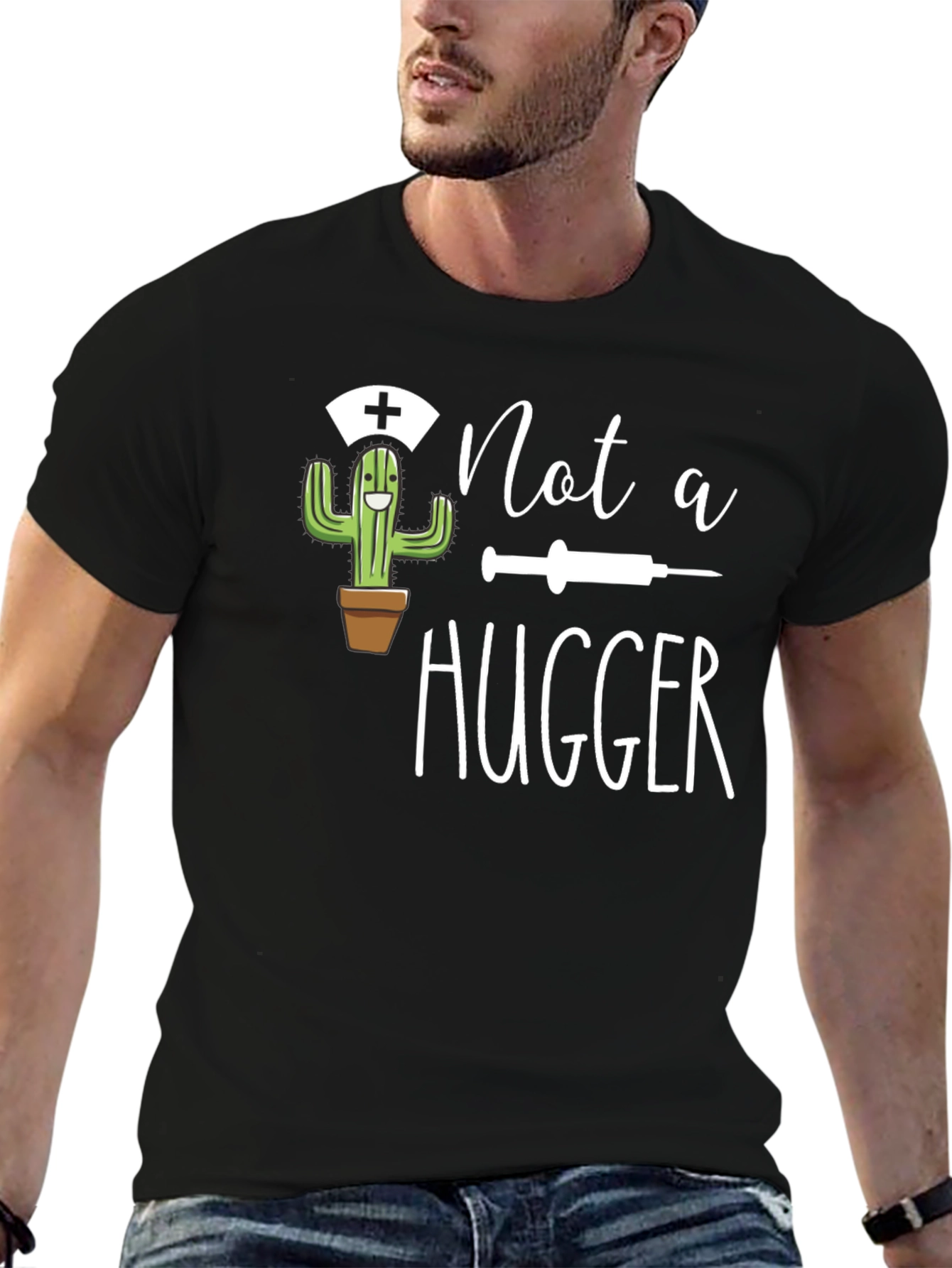 Not a Hugger Novelty T-Shirt