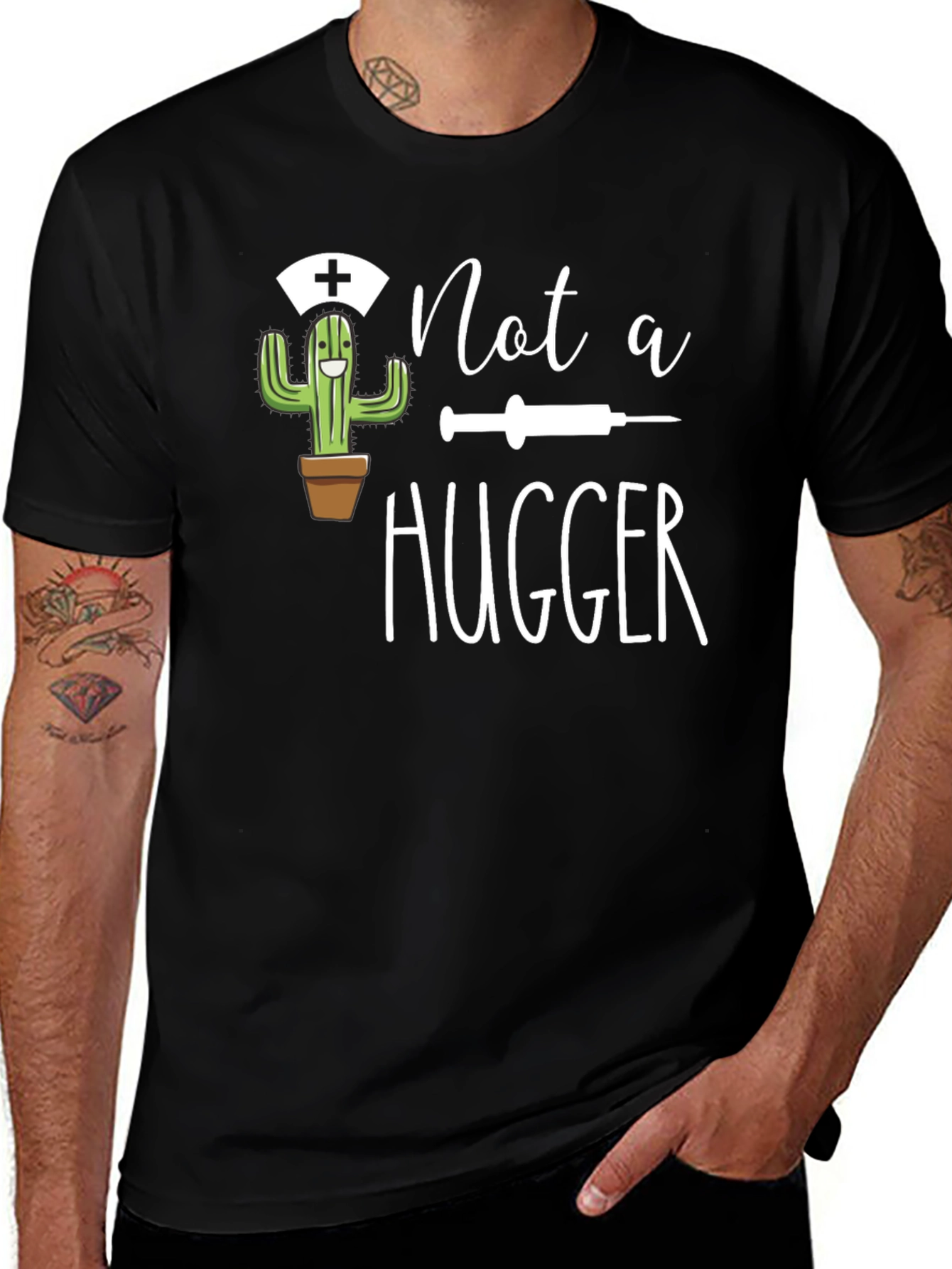 Not a Hugger Novelty T-Shirt
