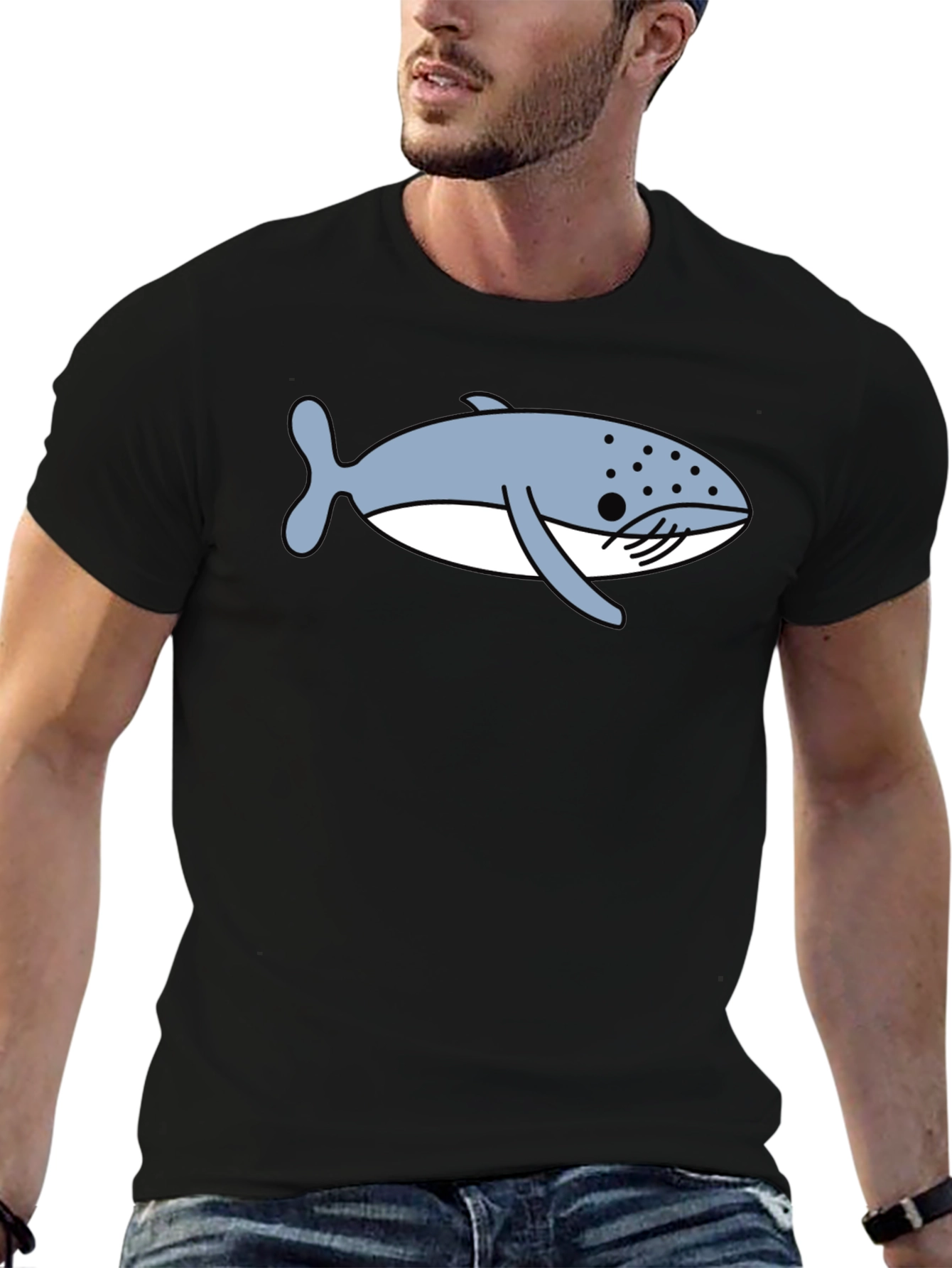 Whale Graphic Tee - Casual Comfort