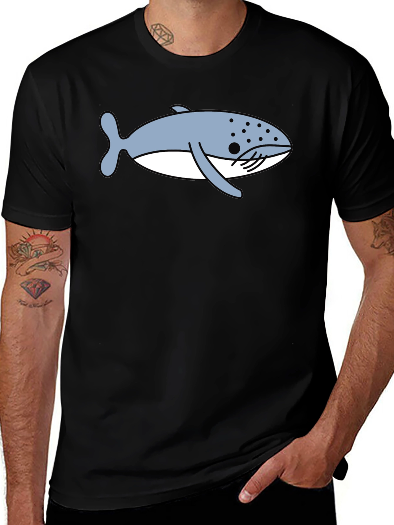 Whale Graphic Tee - Casual Comfort