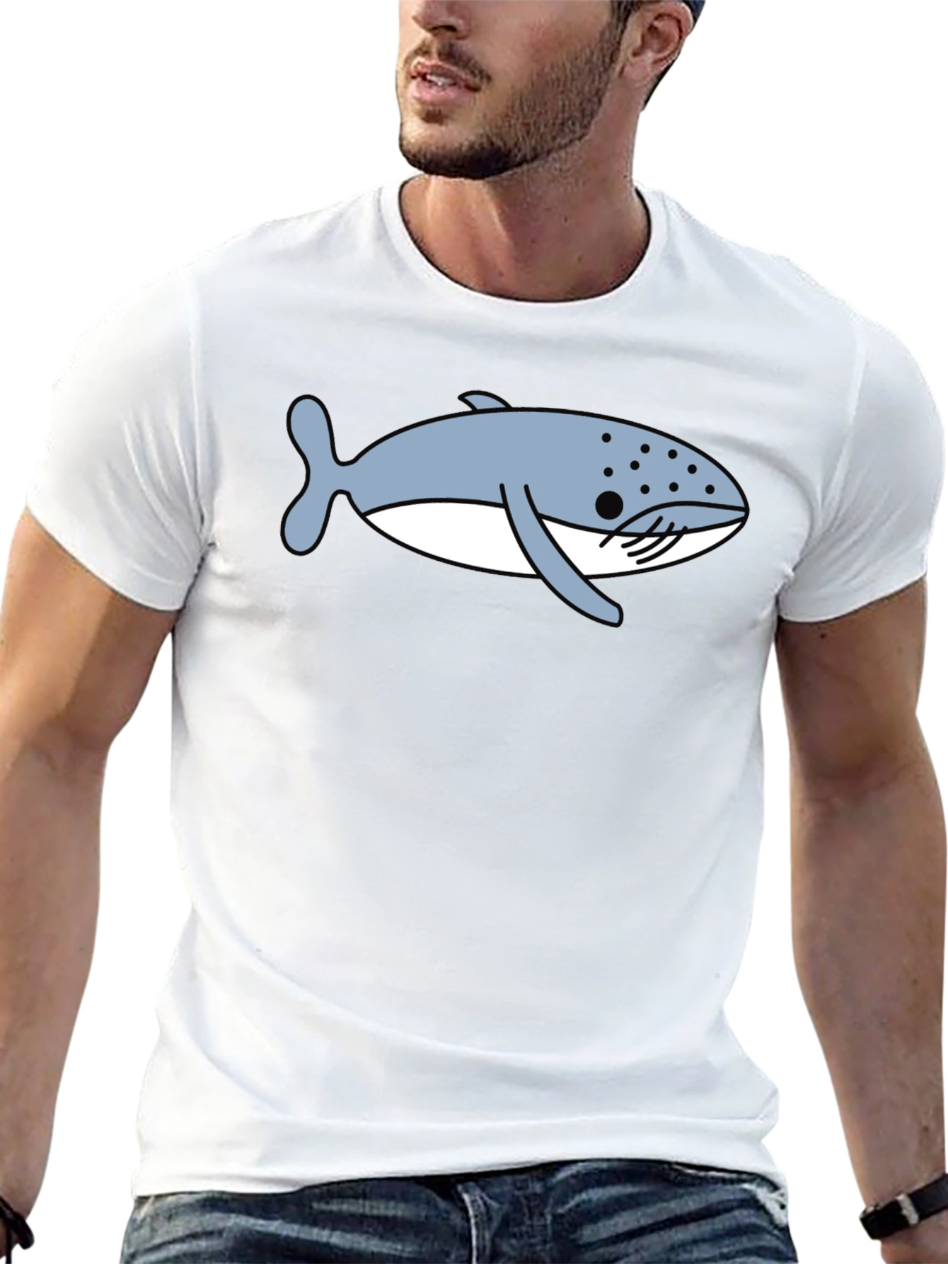 Whale Graphic Tee - Casual Comfort