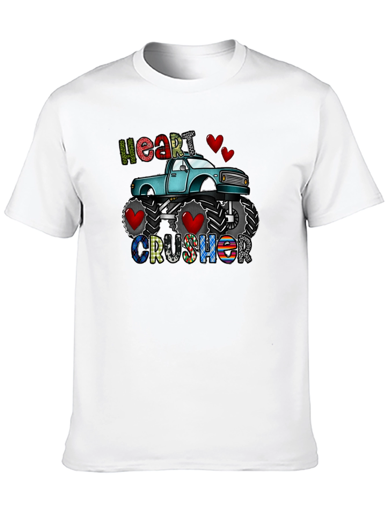 Heart Crusher Monster Truck T-Shirt