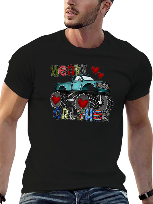 Heart Crusher Monster Truck T-Shirt