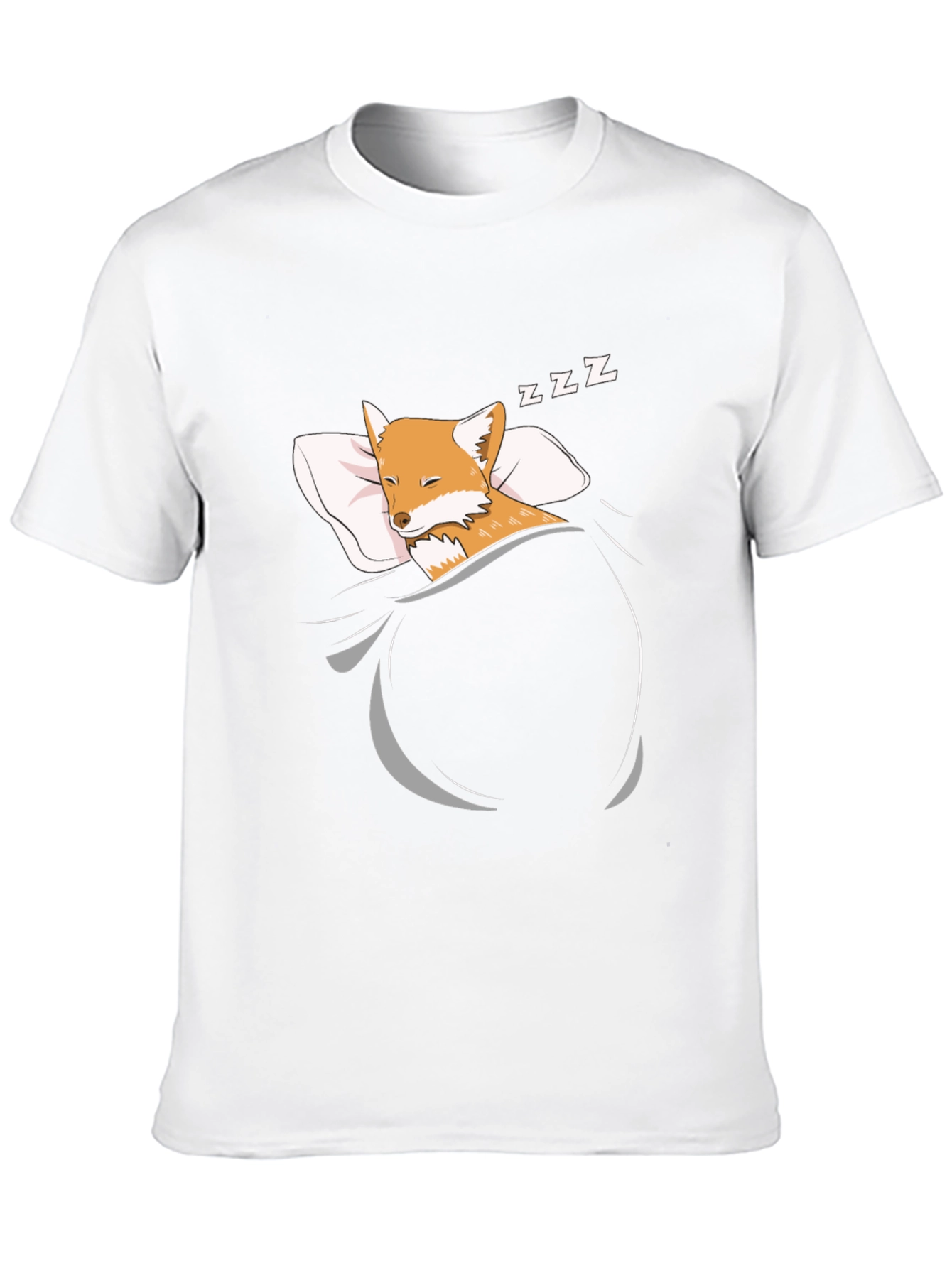 Sleeping Fox Graphic T-Shirt - Mens Black Tee