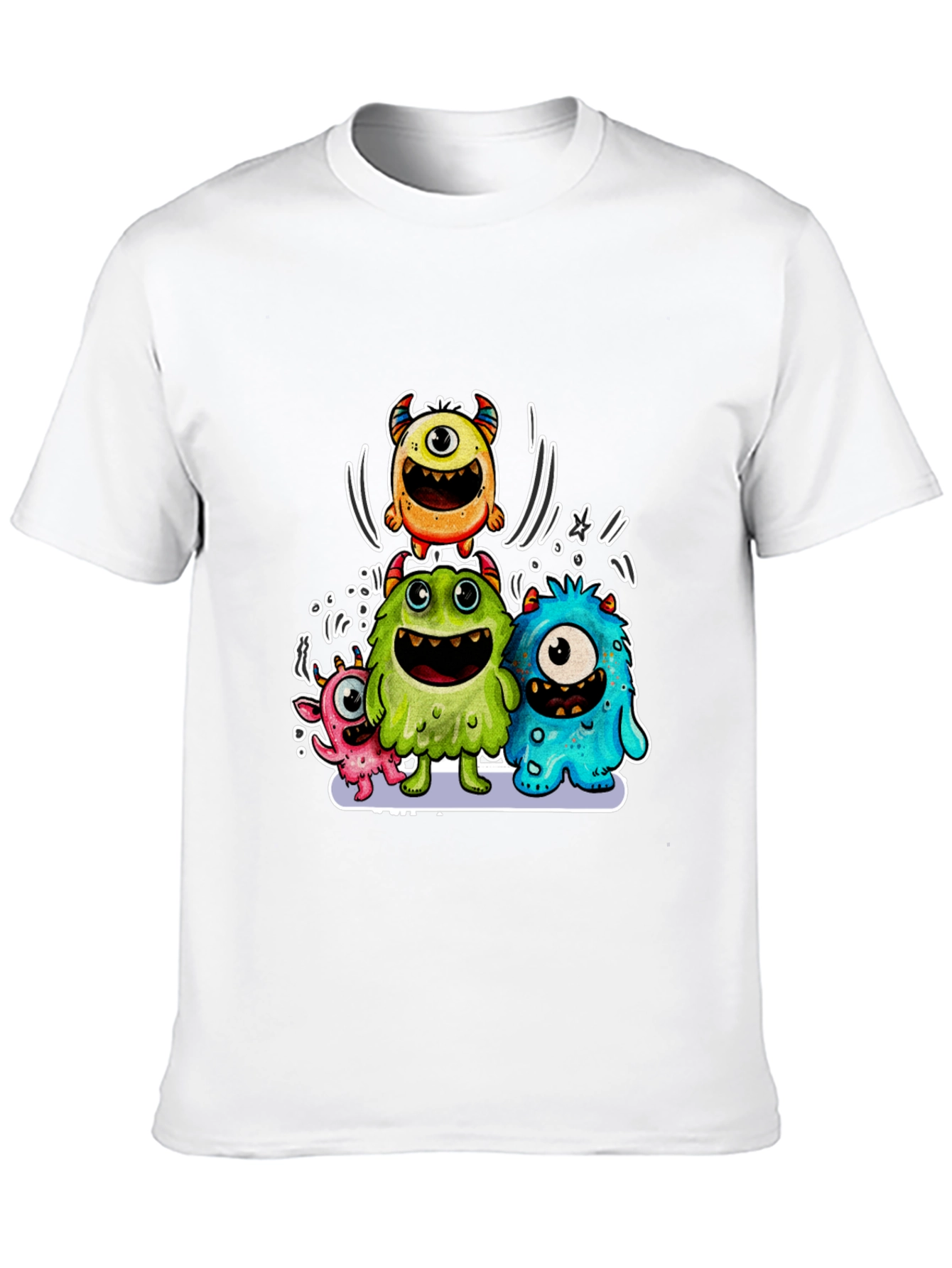 Monster Graphic Print T-Shirt