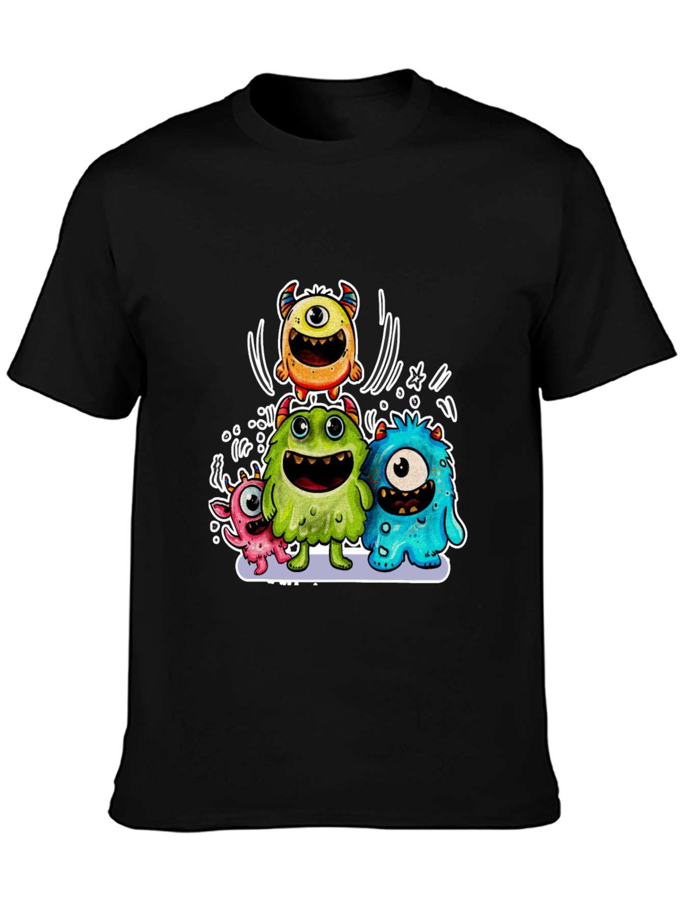 Monster Graphic Print T-Shirt