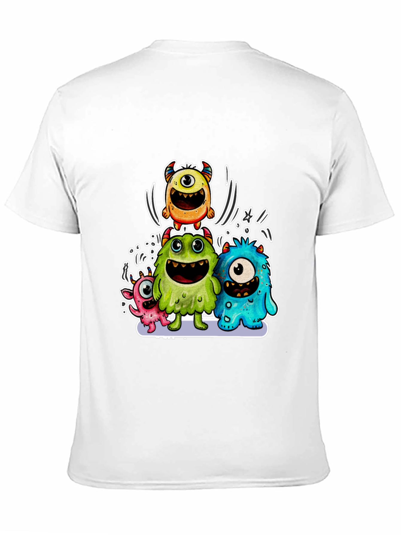 Monster Graphic Print T-Shirt
