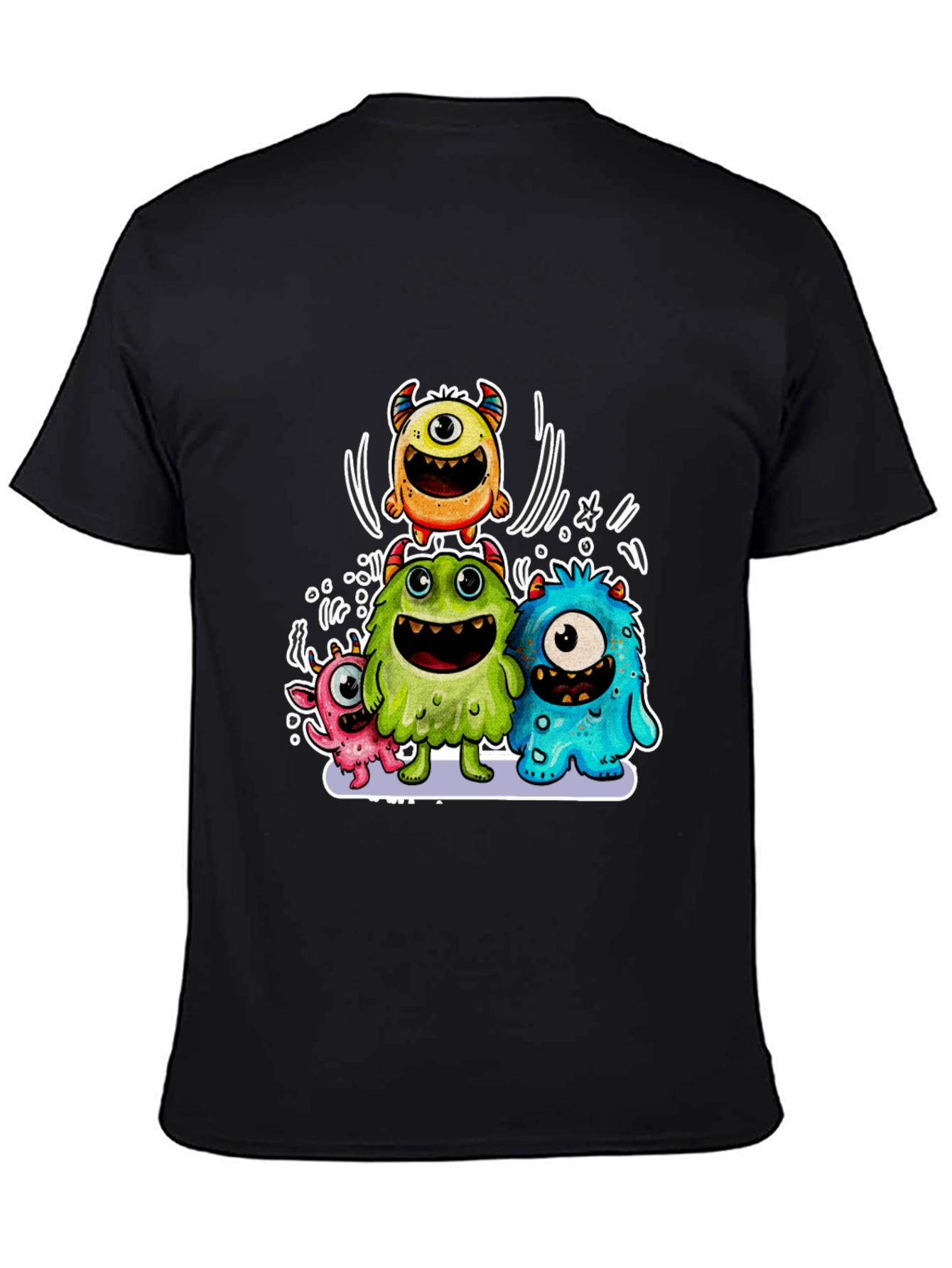 Monster Graphic Print T-Shirt