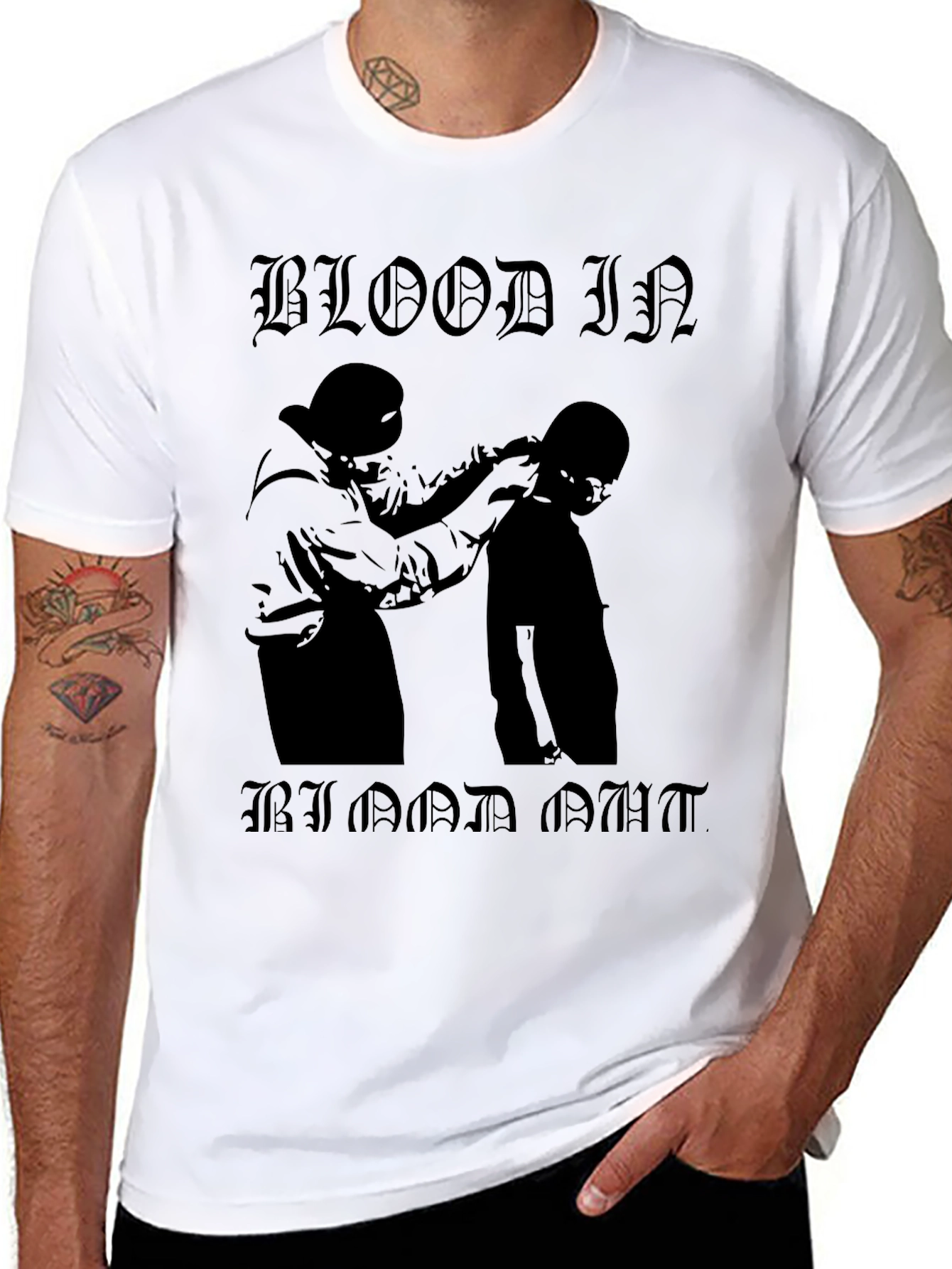 Blood In Blood Out Graphic Tee - Black