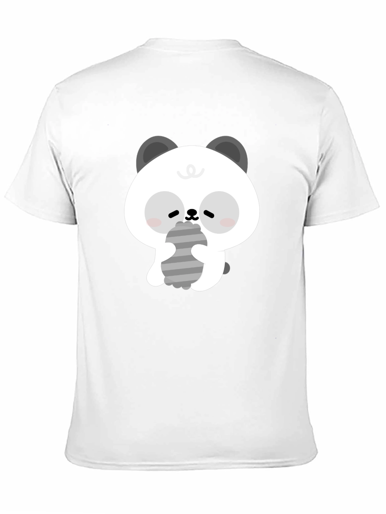 Cute Panda Graphic Tee - Soft Cotton Black T-Shirt
