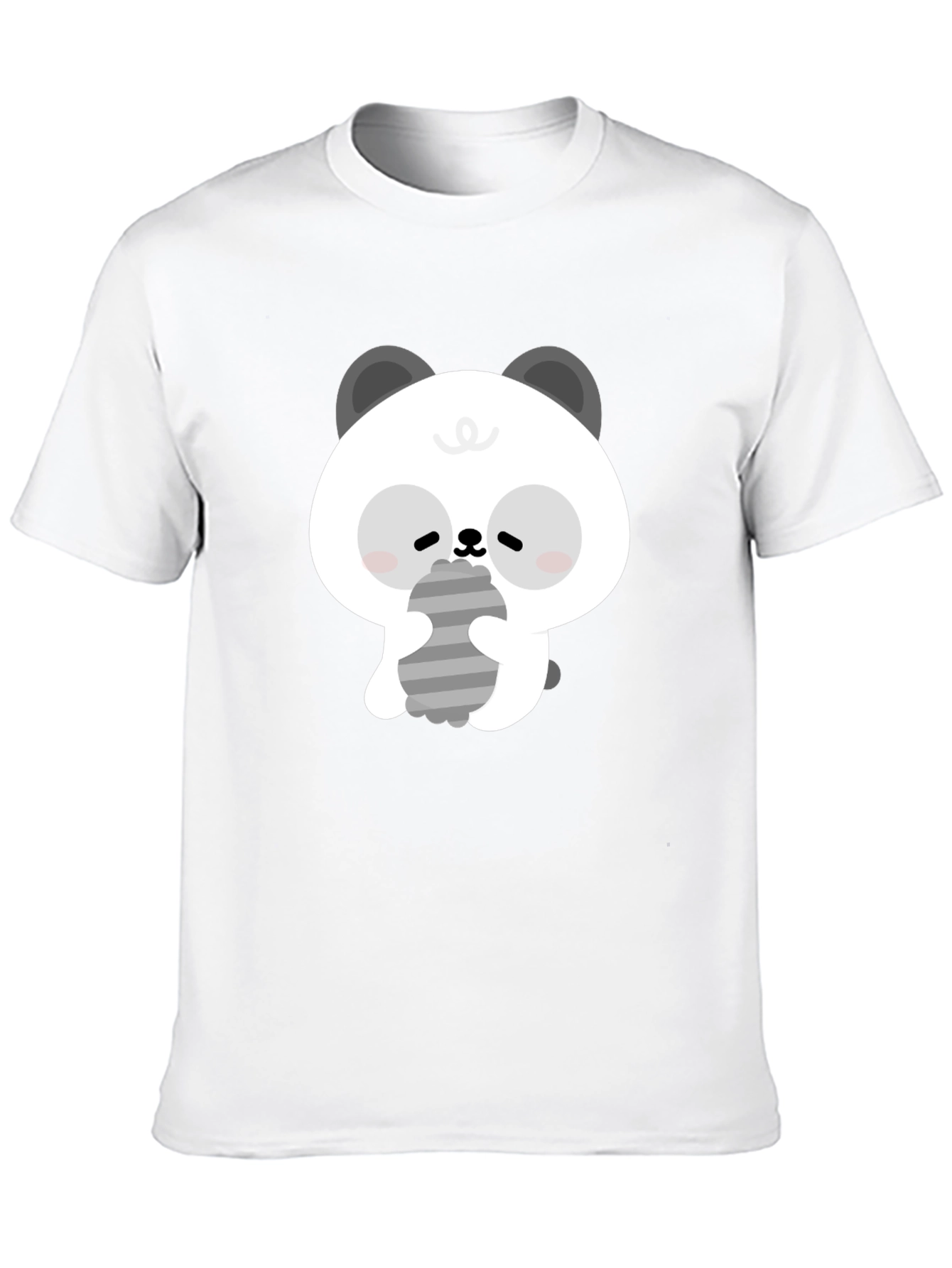 Cute Panda Graphic Tee - Soft Cotton Black T-Shirt