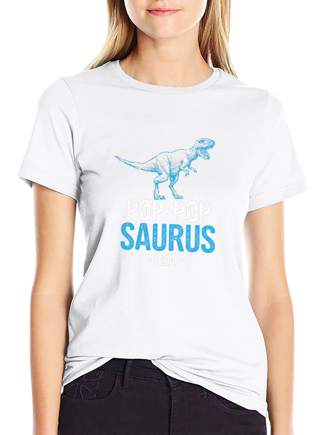Pop-Pop Saurus Rex Graphic T-Shirt
