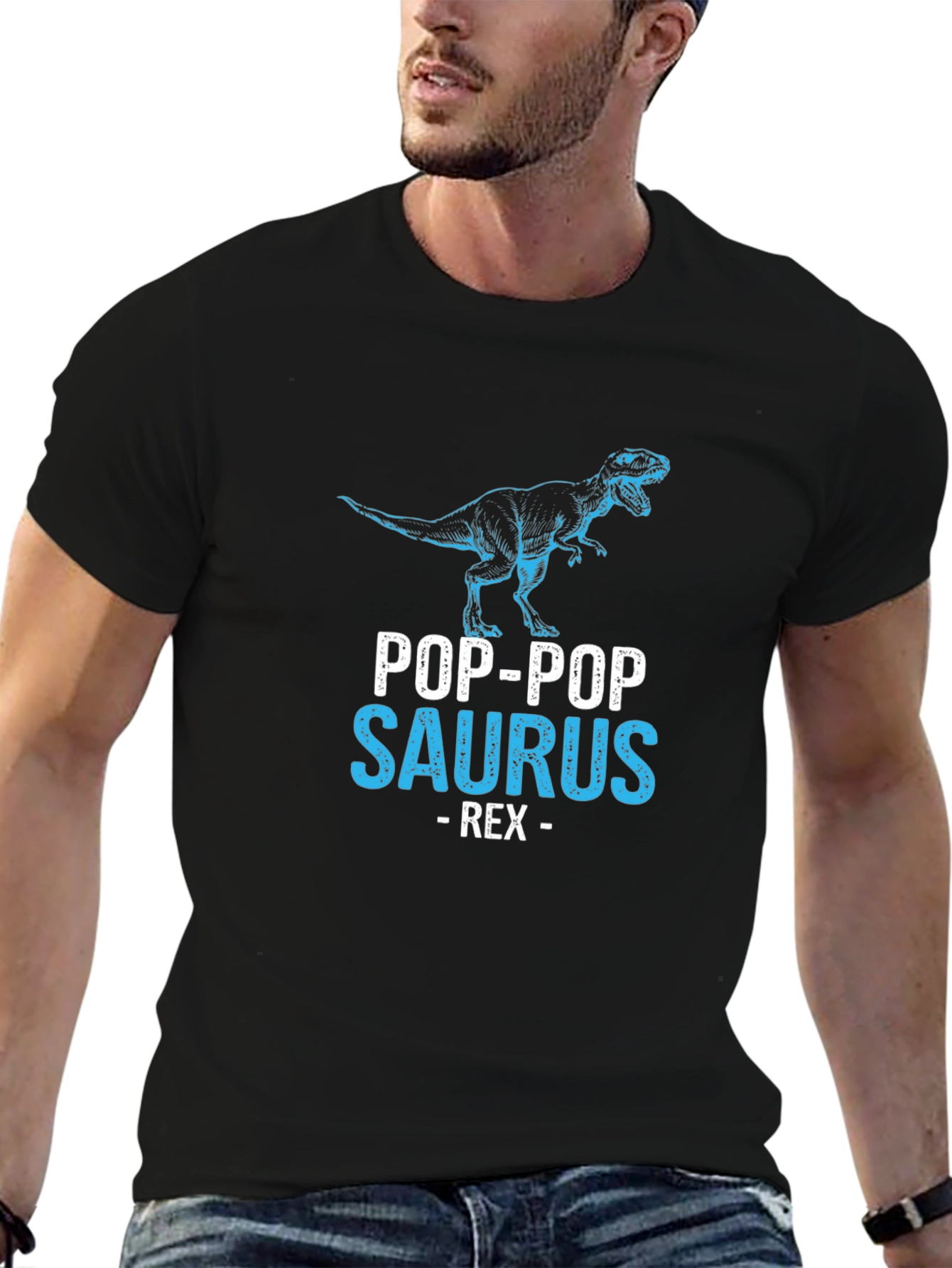Pop-Pop Saurus Rex Graphic T-Shirt