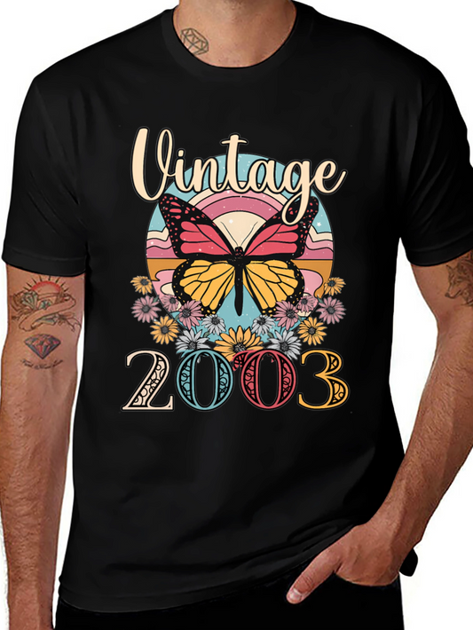Vintage 2003 Butterfly Graphic Tee