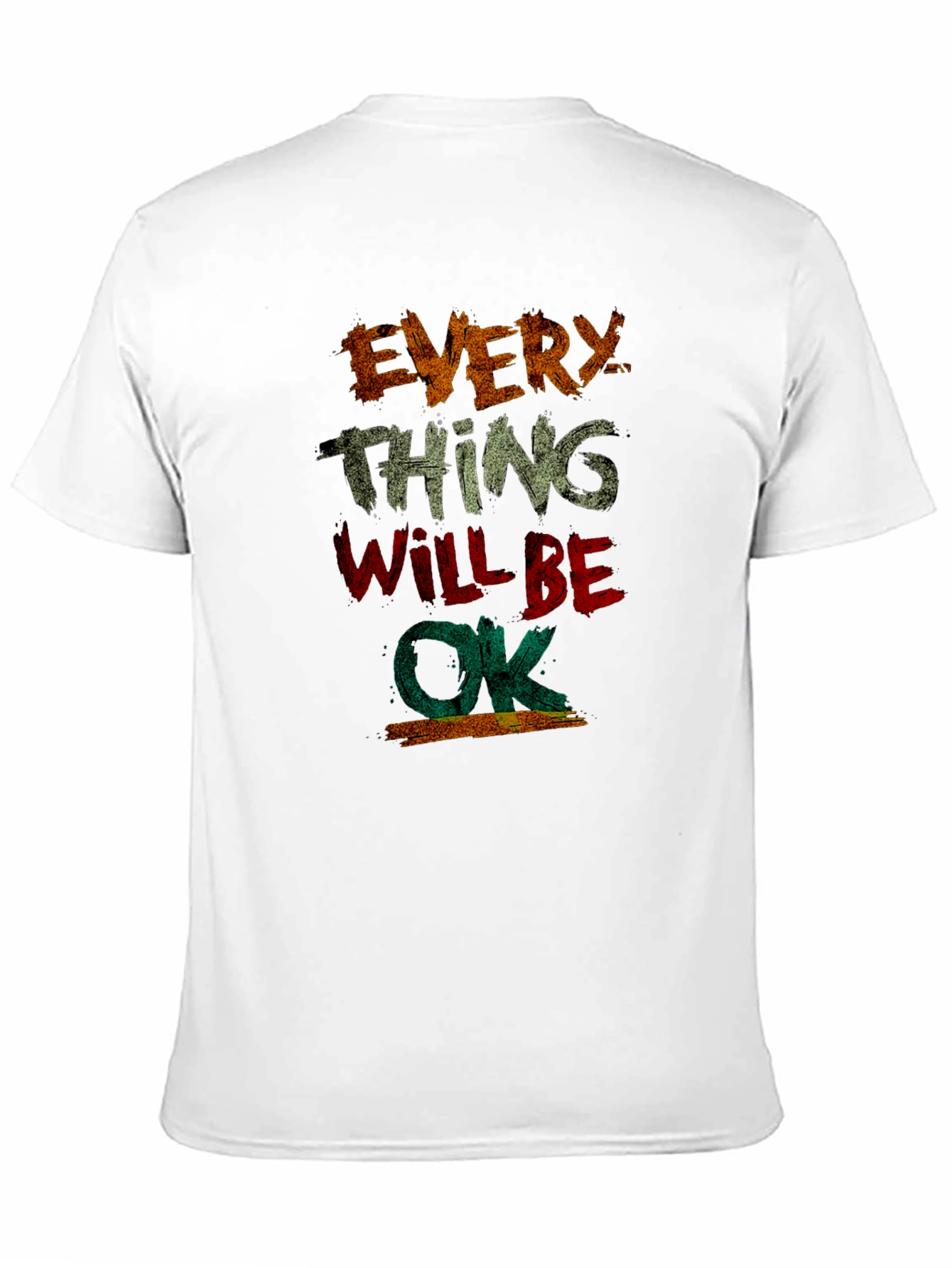 Everything Will Be OK Graphic Tee - Distressed Print