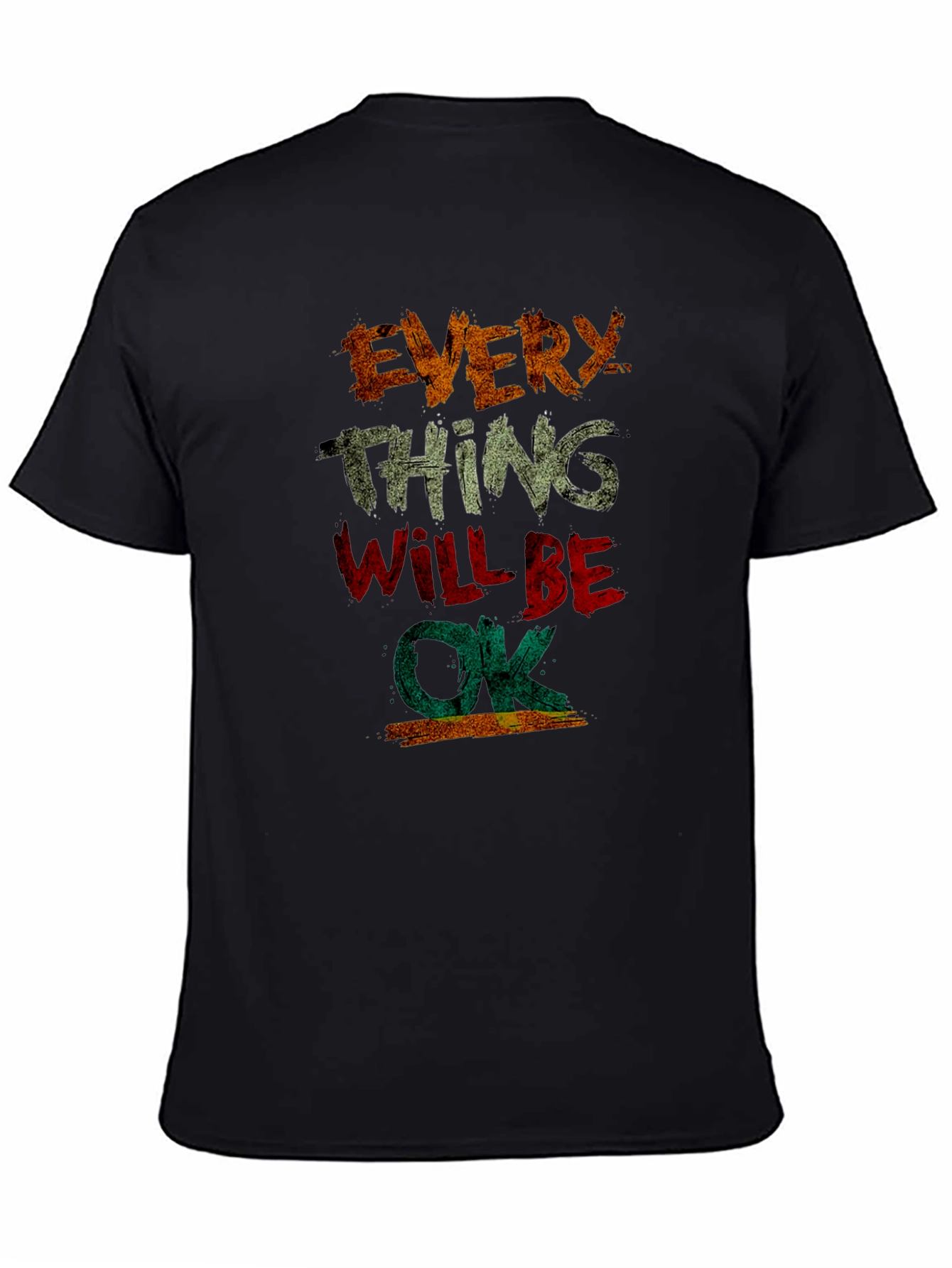 Everything Will Be OK Graphic Tee - Distressed Print