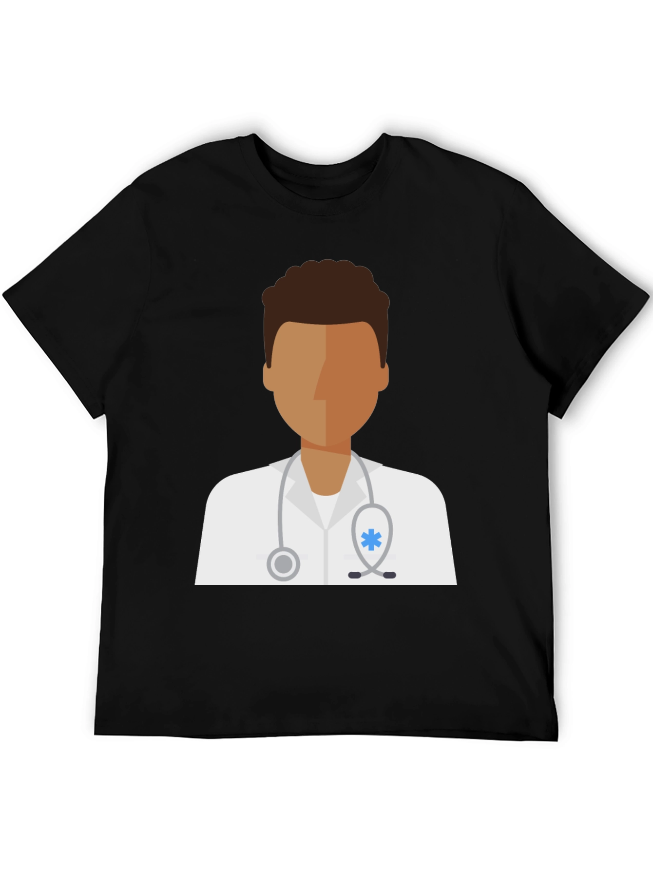 Doctor Graphic Tee - Unisex Black Cotton T-Shirt