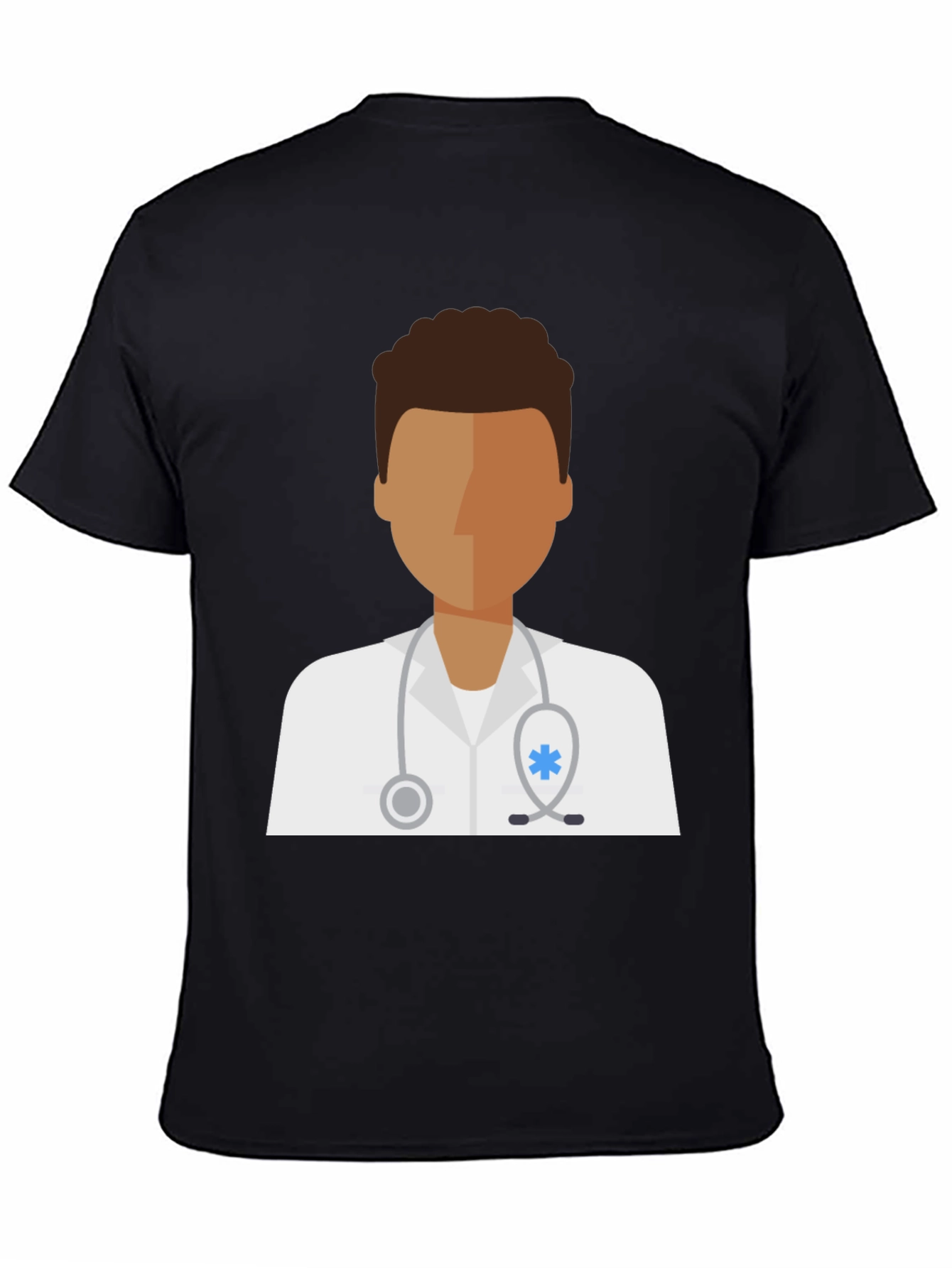 Doctor Graphic Tee - Unisex Black Cotton T-Shirt
