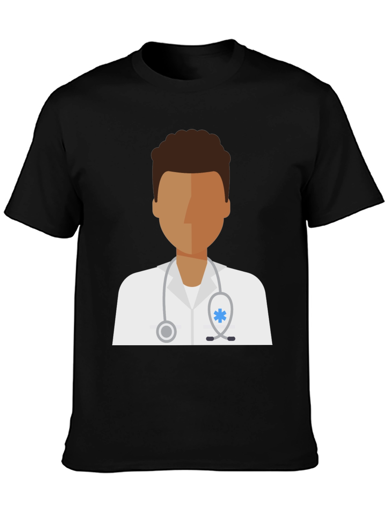 Doctor Graphic Tee - Unisex Black Cotton T-Shirt