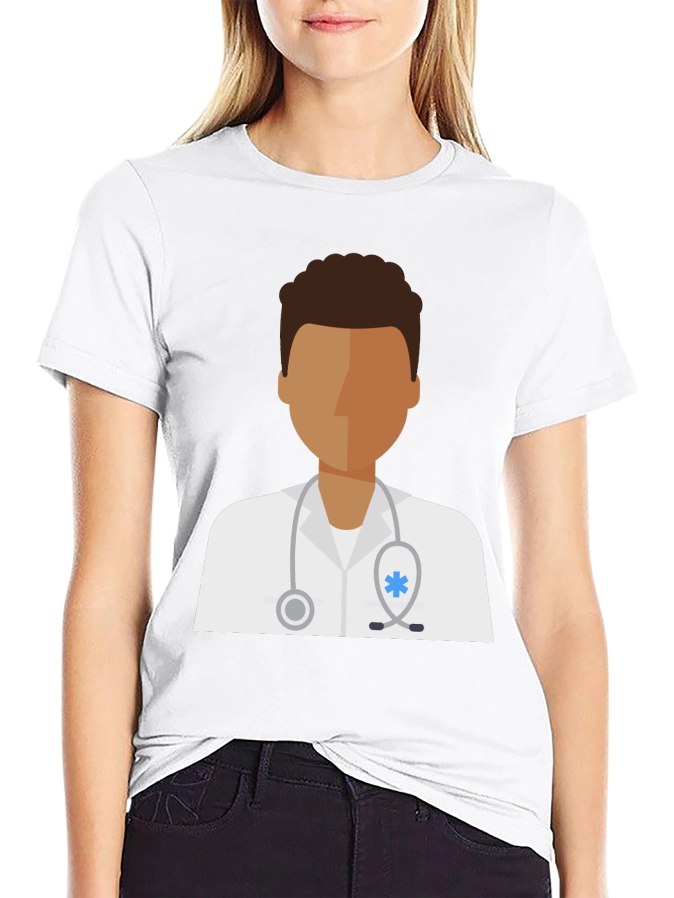 Doctor Graphic Tee - Unisex Black Cotton T-Shirt