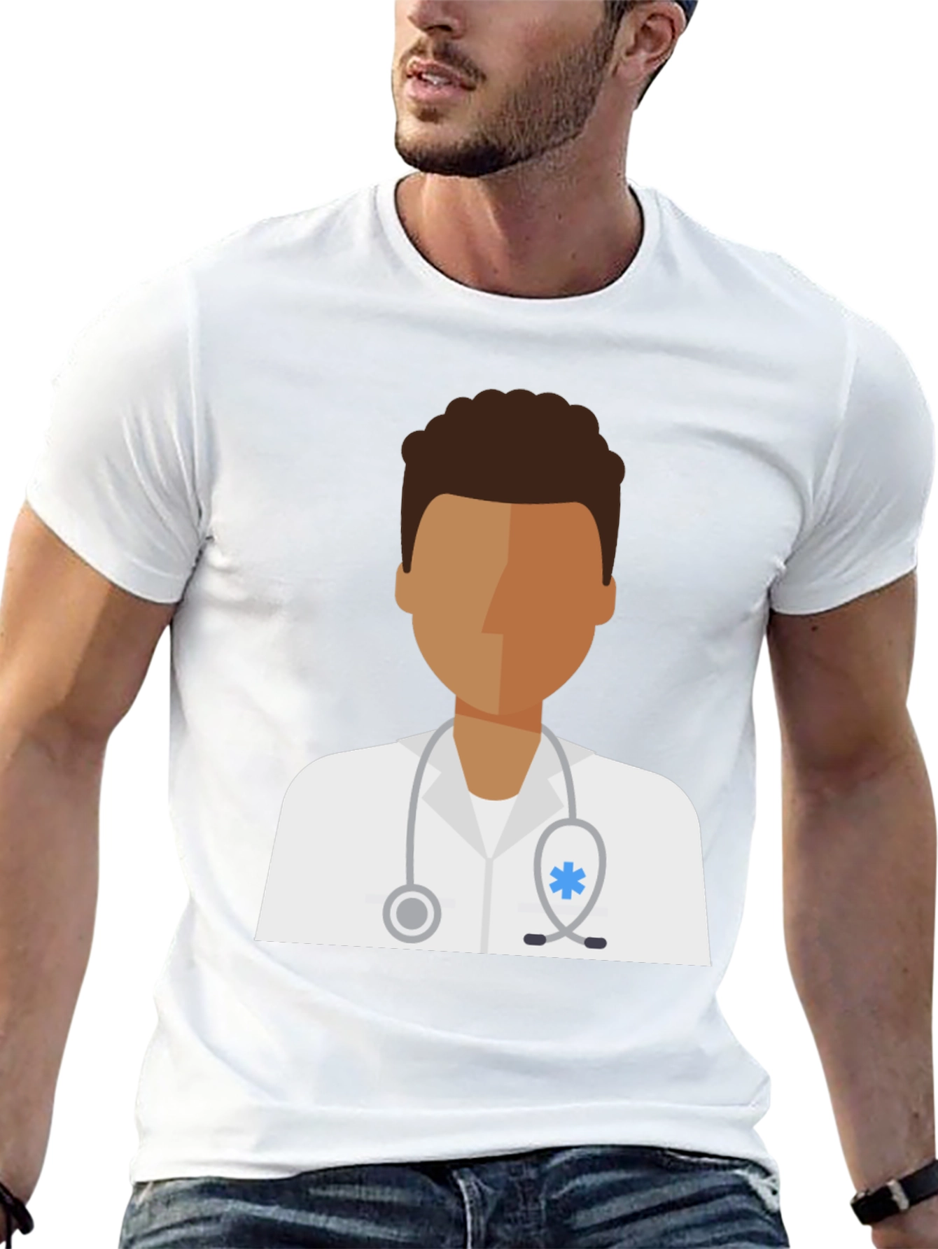 Doctor Graphic Tee - Unisex Black Cotton T-Shirt