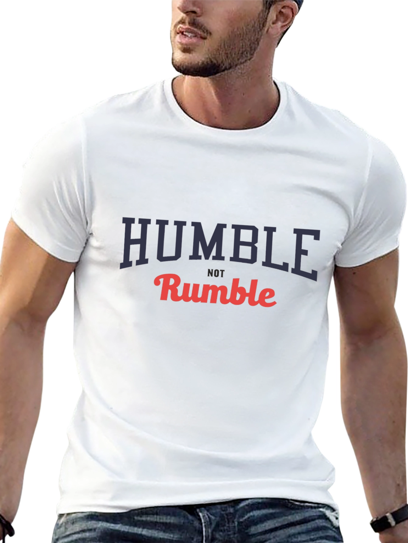Humble Not Rumble Graphic T-Shirt - Black