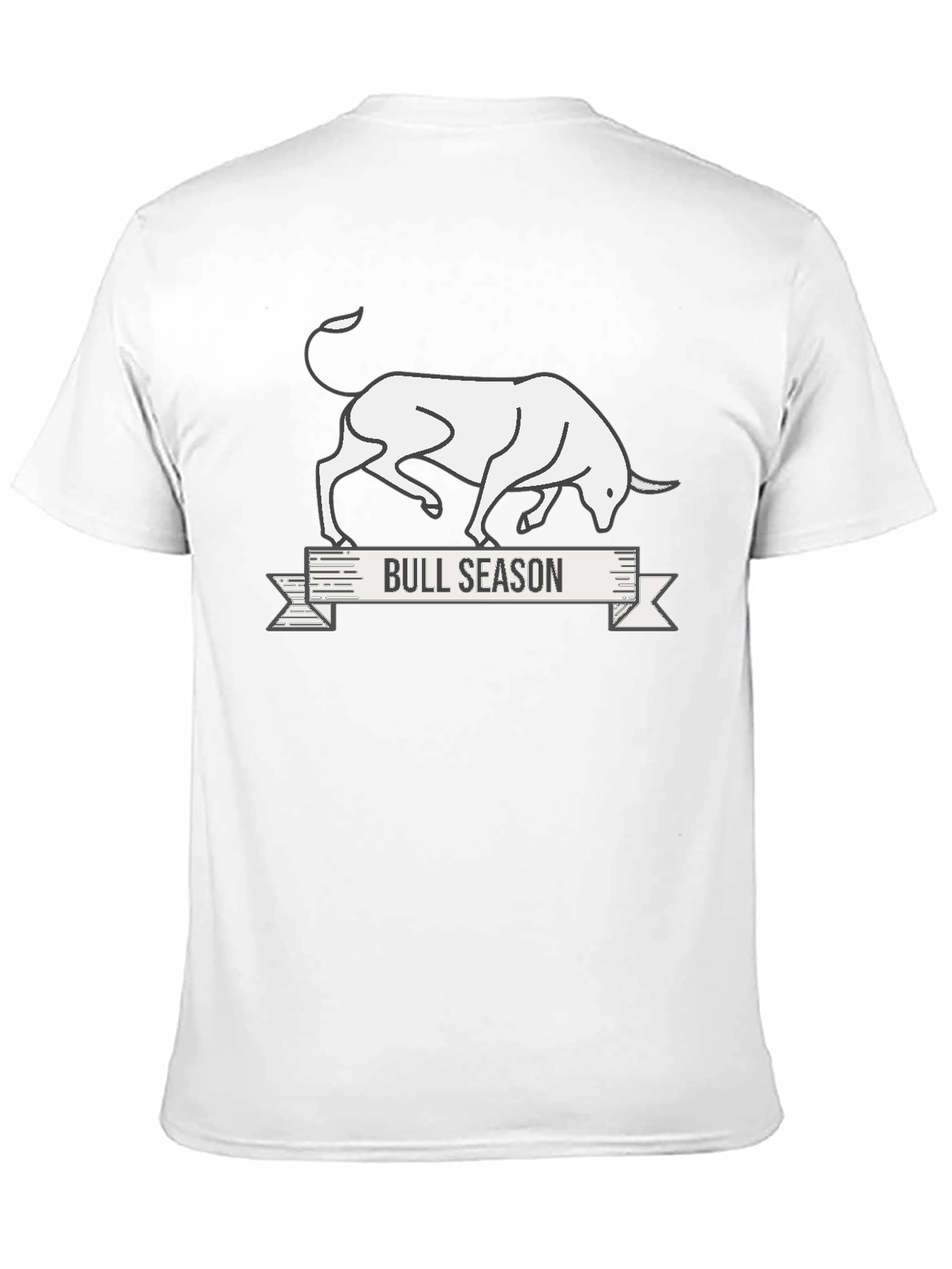 Bull Season Graphic Tee - Black Cotton T-Shirt