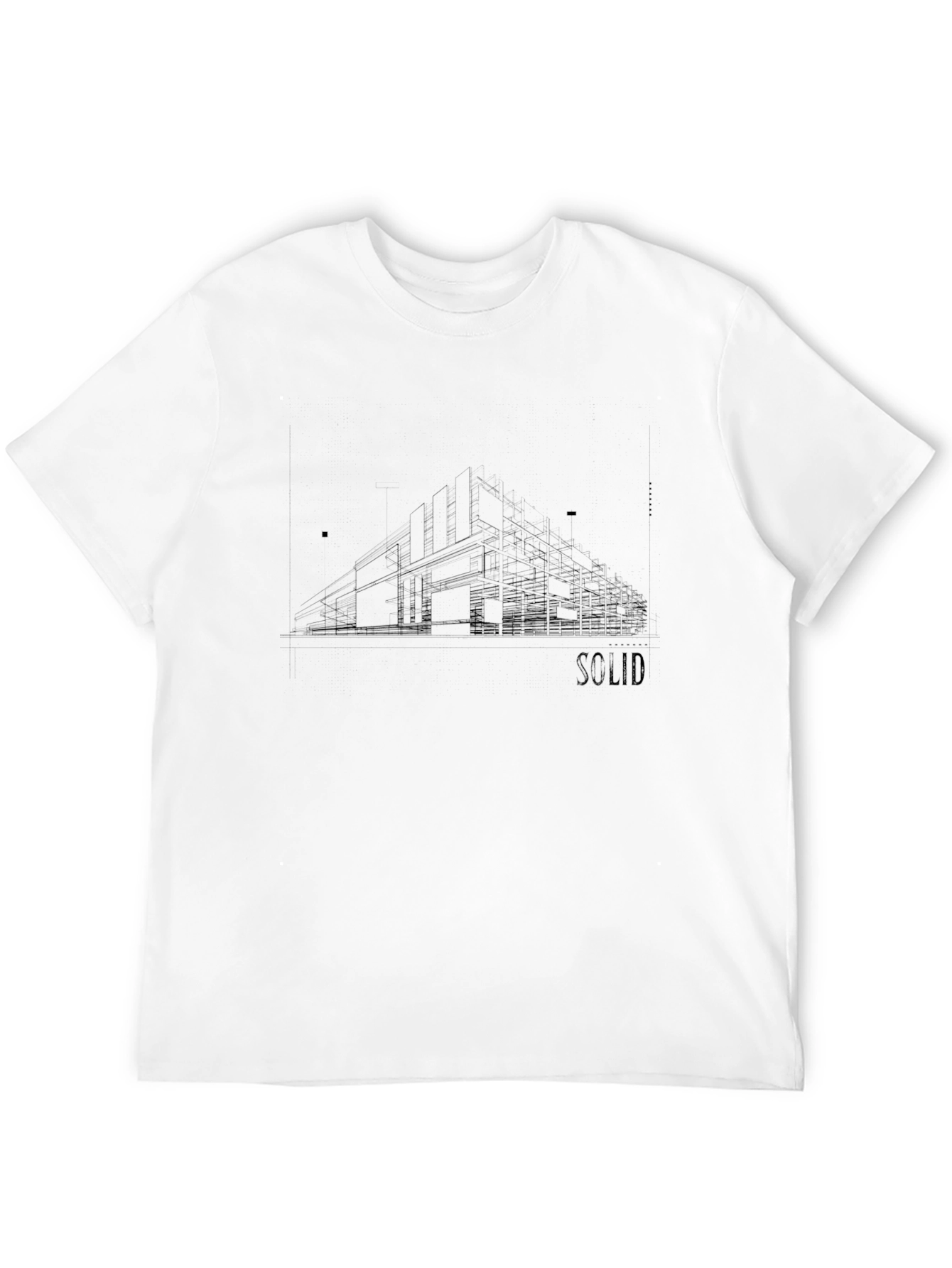 Modernist Architecture Tee - SOLID Graphic Print