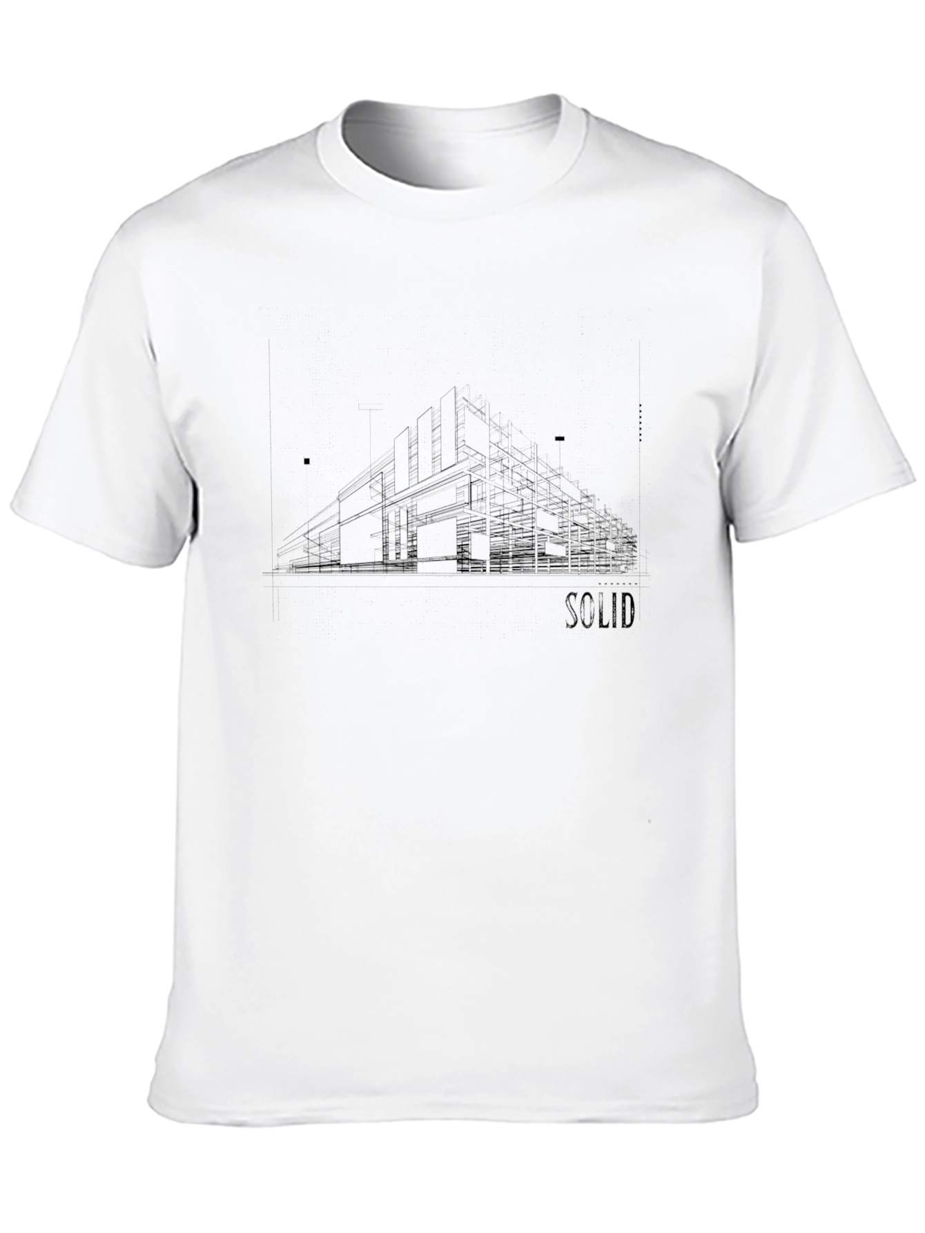 Modernist Architecture Tee - SOLID Graphic Print