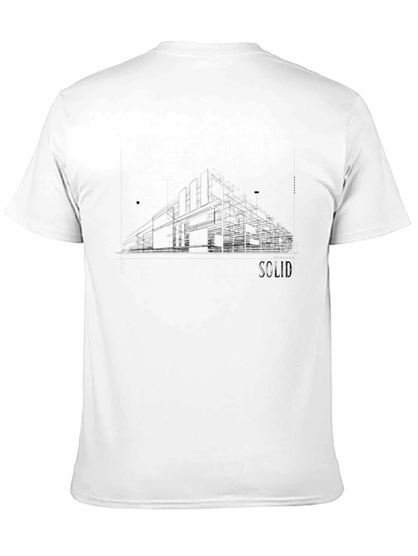 Modernist Architecture Tee - SOLID Graphic Print