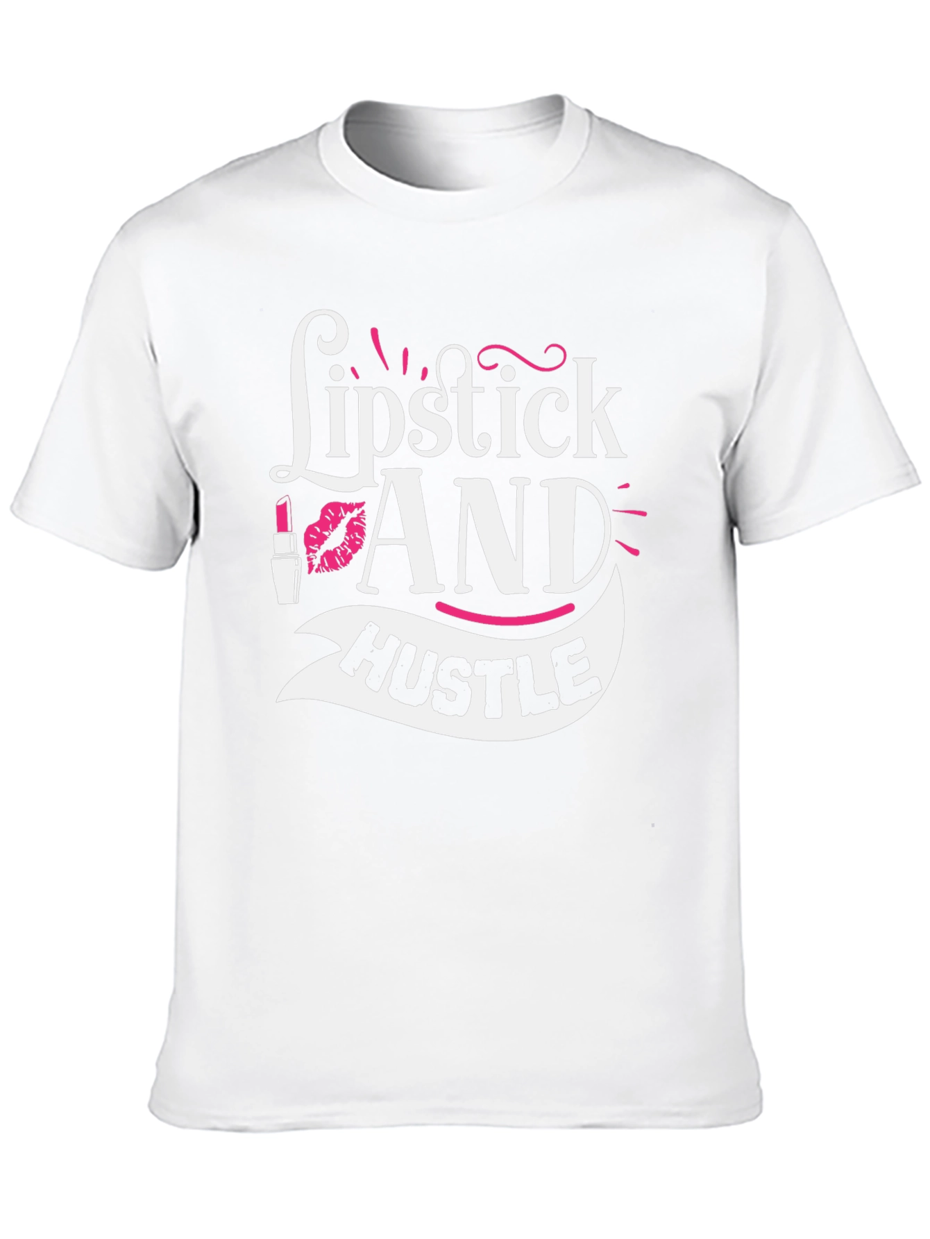 Lipstick and Hustle Graphic Tee - Black