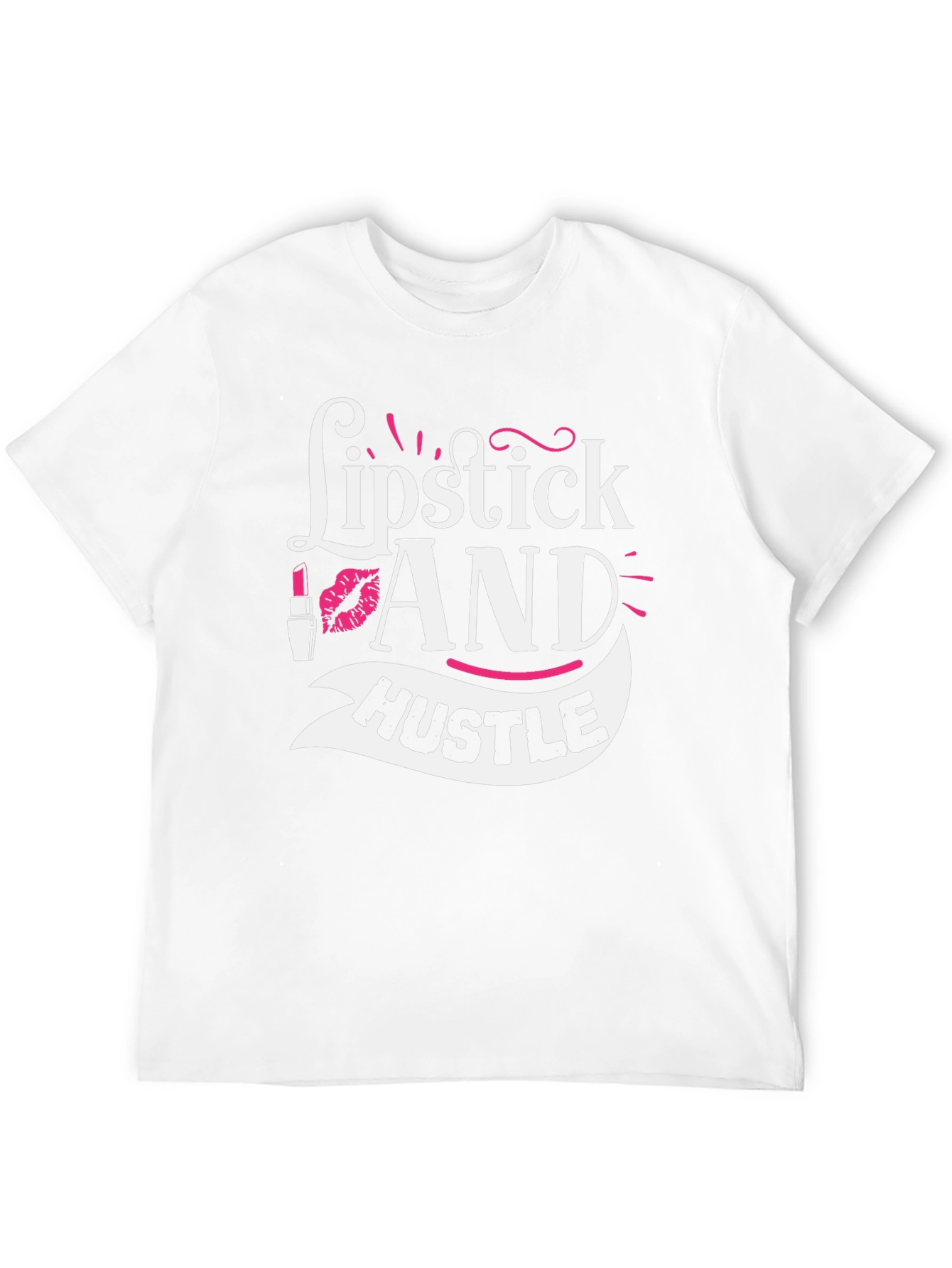 Lipstick and Hustle Graphic Tee - Black