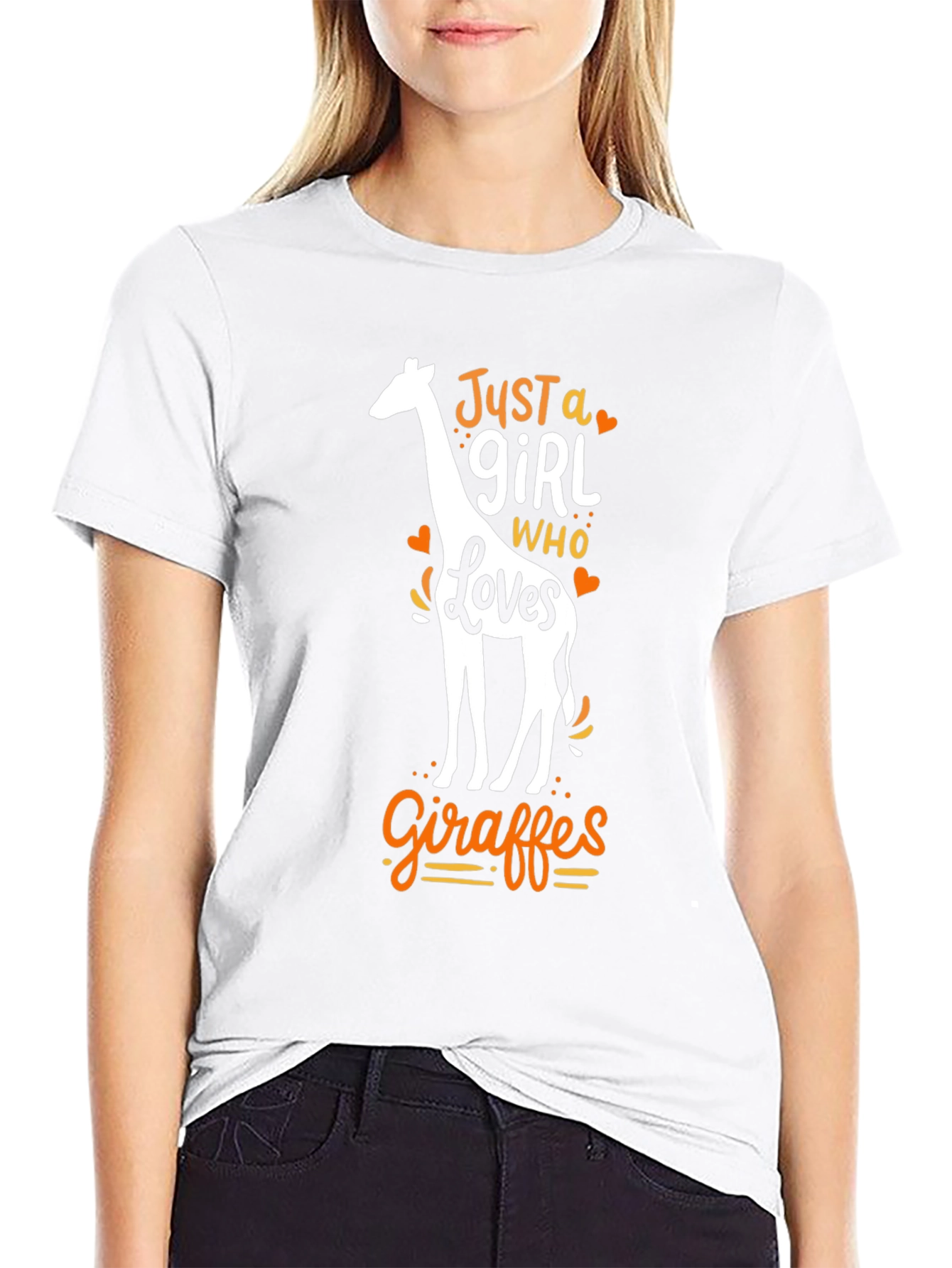 Just a Girl Who Loves Giraffes T-Shirt