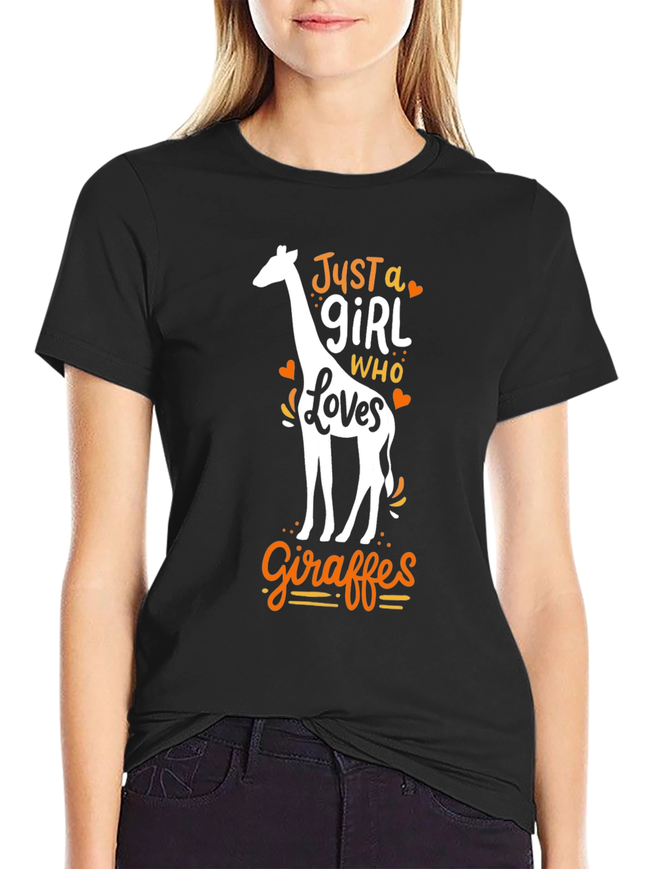 Just a Girl Who Loves Giraffes T-Shirt
