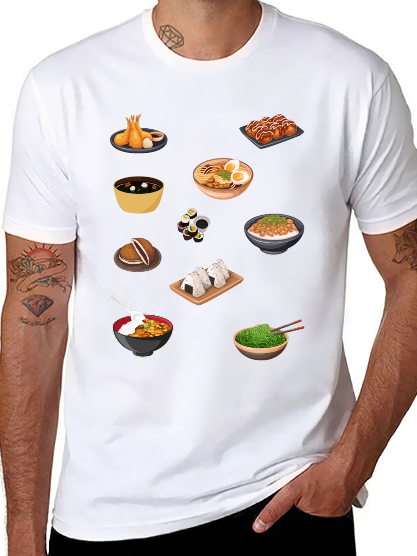 Japanese Food Graphic T-Shirt