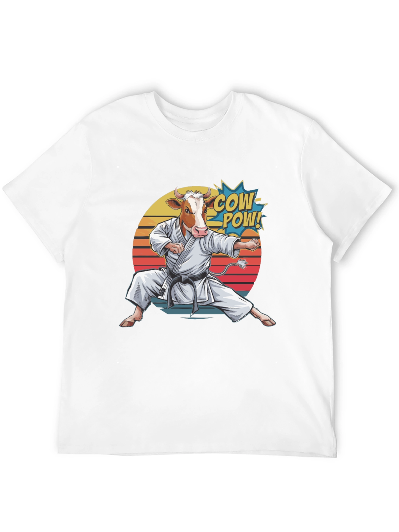 Cow Karate T-Shirt - Funny Animal Tee
