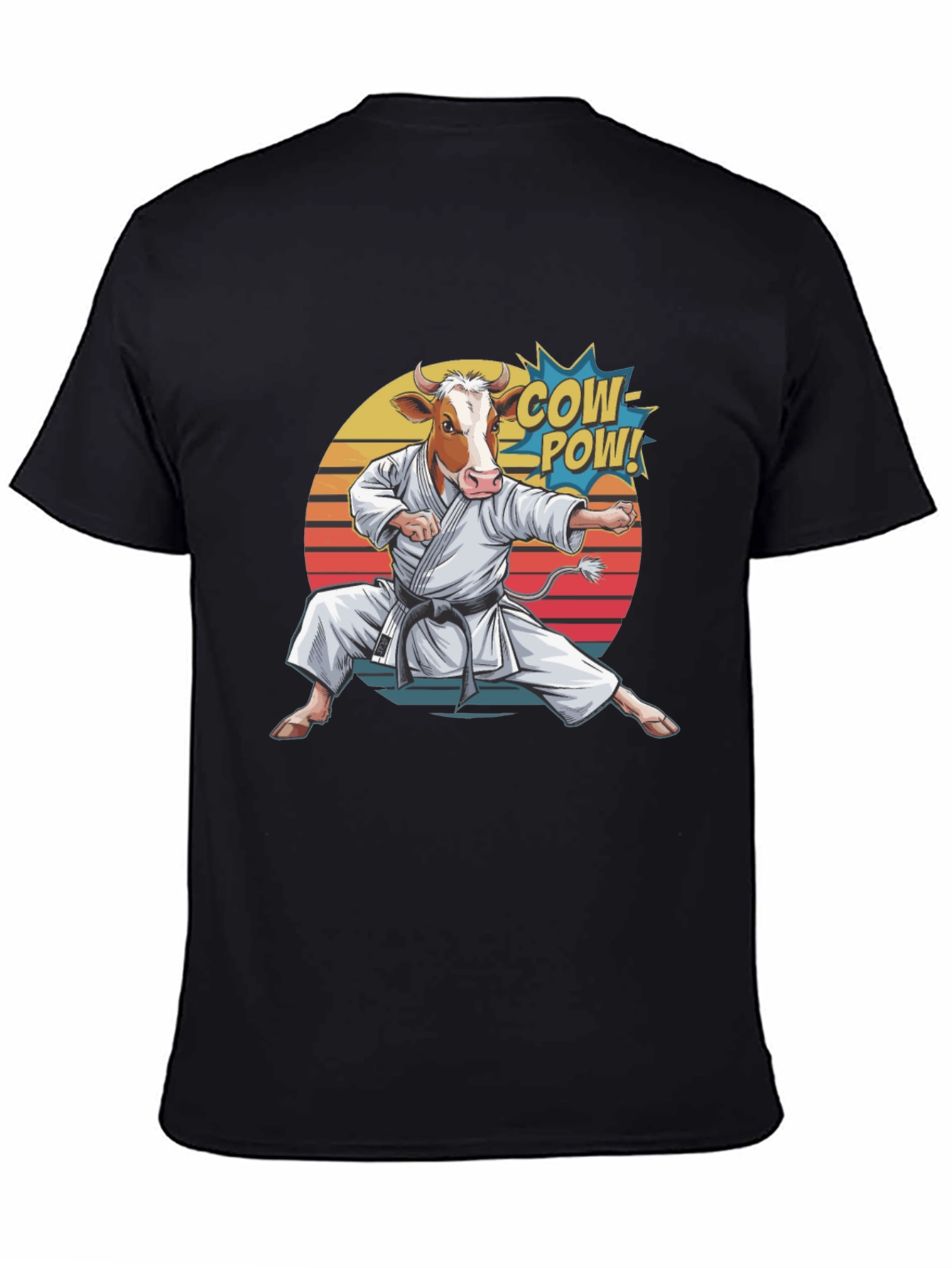 Cow Karate T-Shirt - Funny Animal Tee