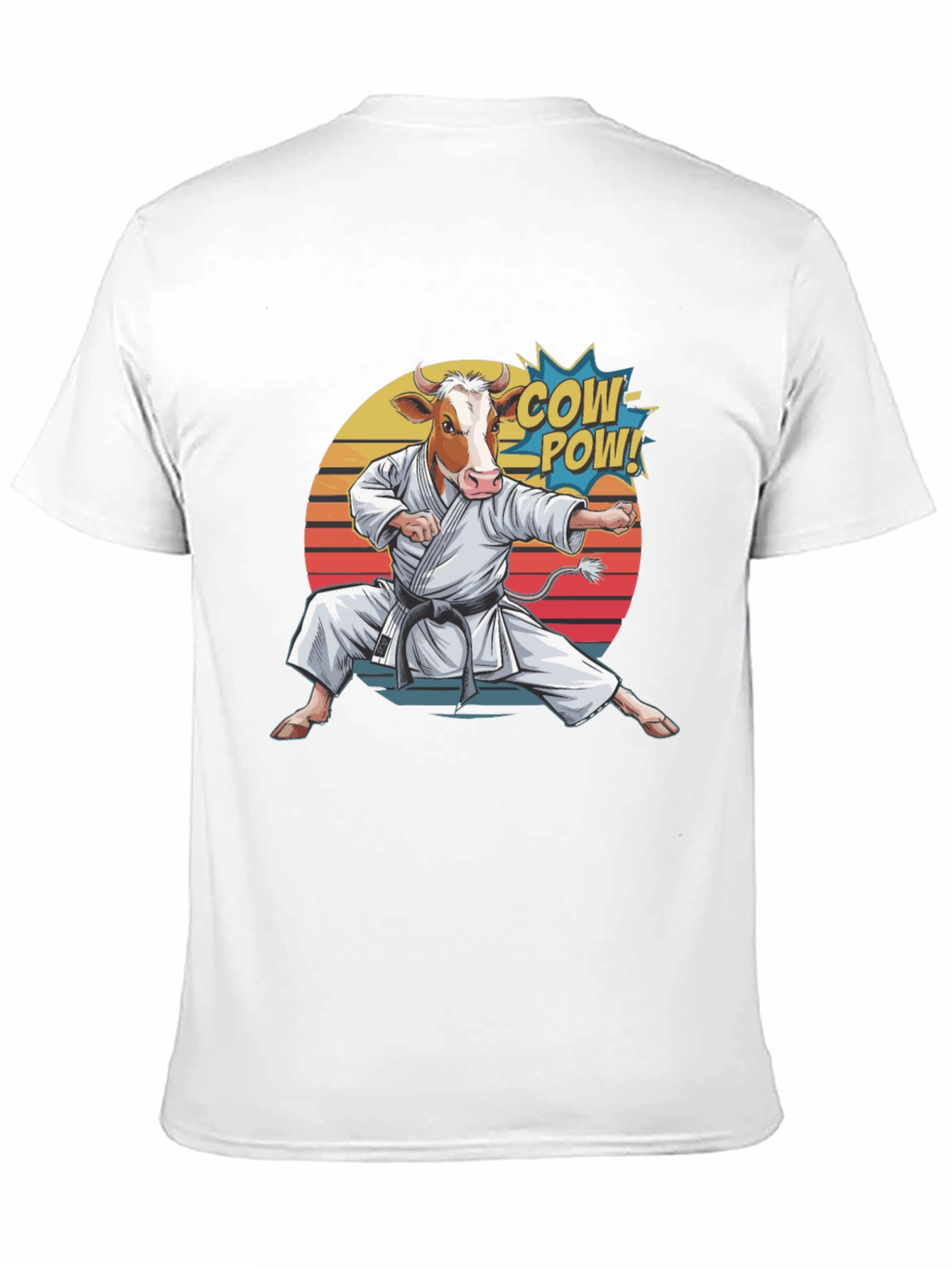 Cow Karate T-Shirt - Funny Animal Tee