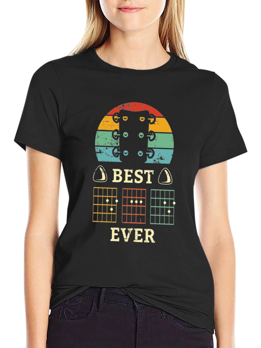 Best Ever Guitarist T-Shirt - Retro Musical Design
