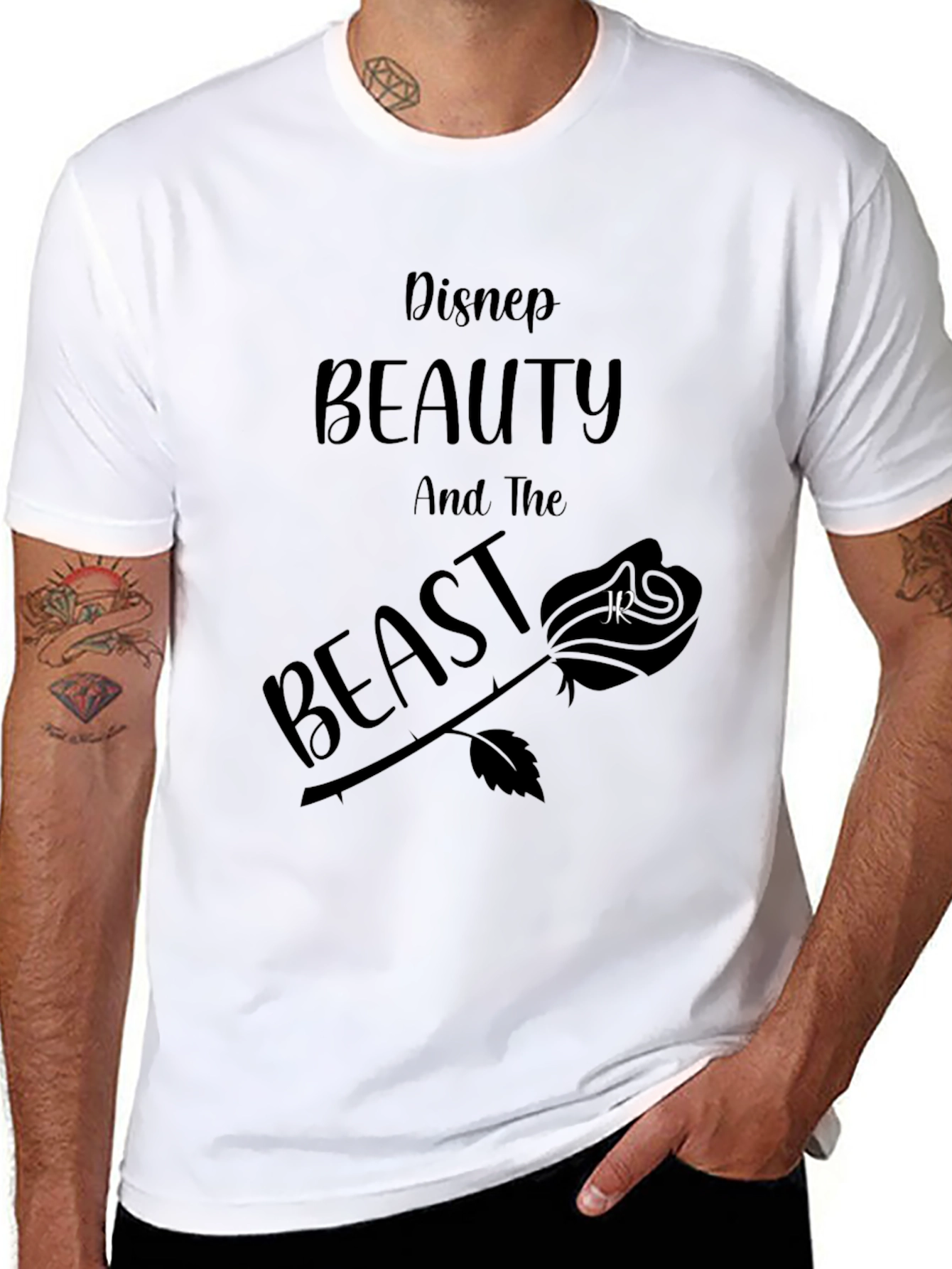 Disney Beauty and the Beast Black T-Shirt