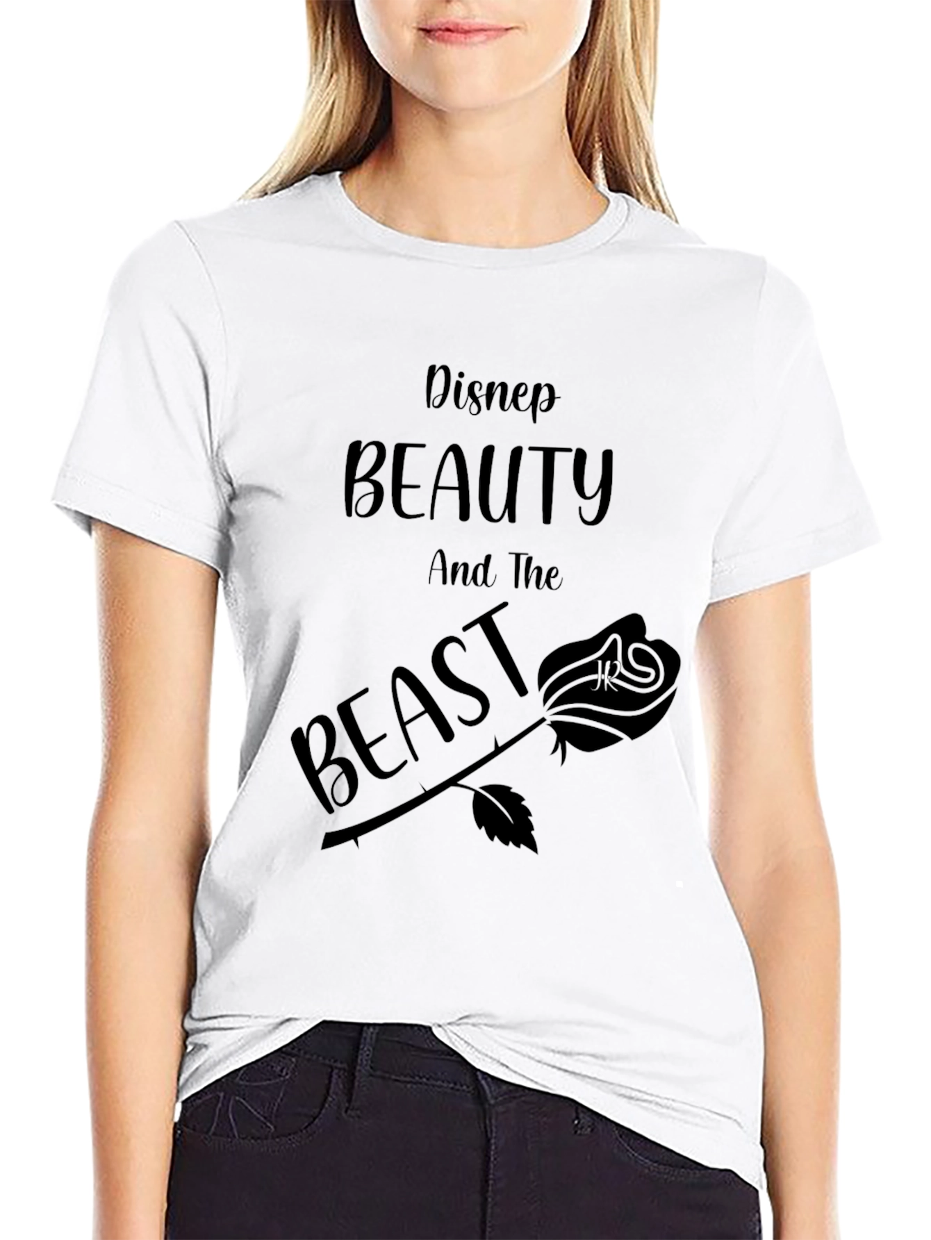Disney Beauty and the Beast Black T-Shirt