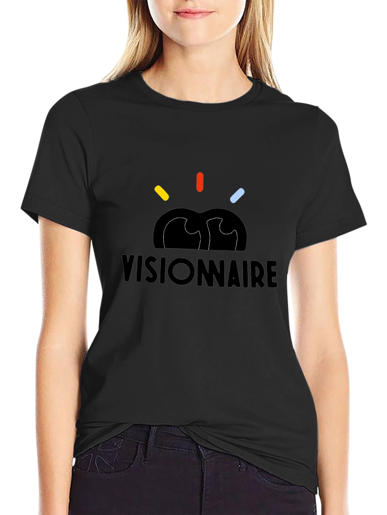 Visionnaire Graphic Black T-Shirt